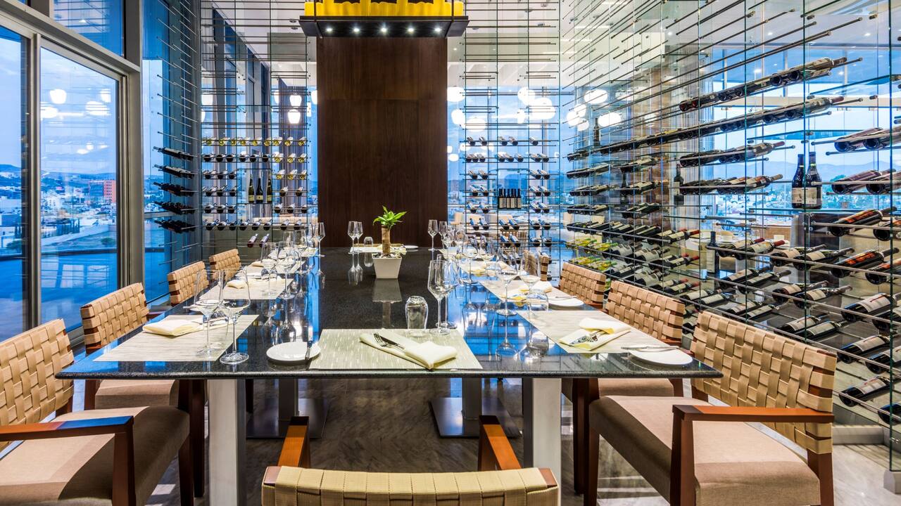 restaurant  wine room
