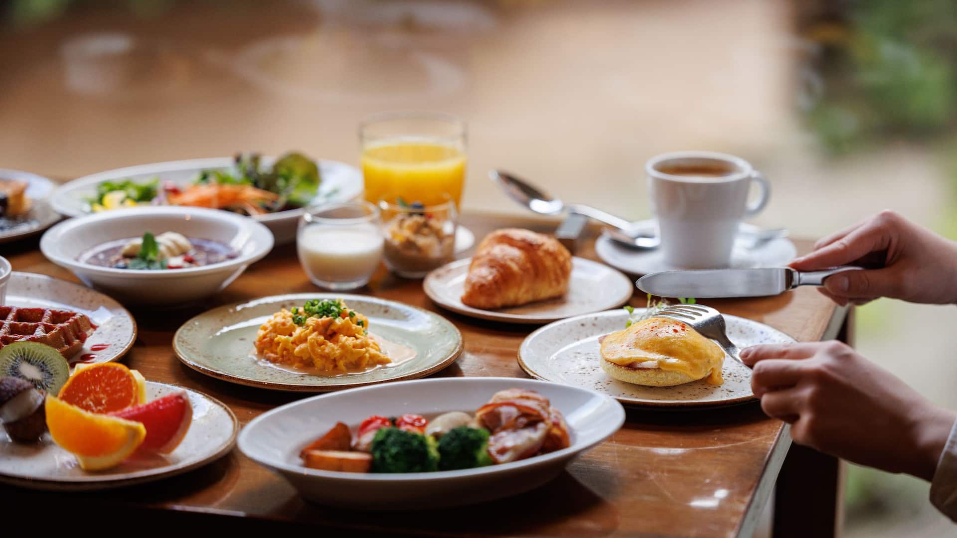 1 of 2 Hyatt Regency Kyoto Cafe33 Breakfast Eat Table
