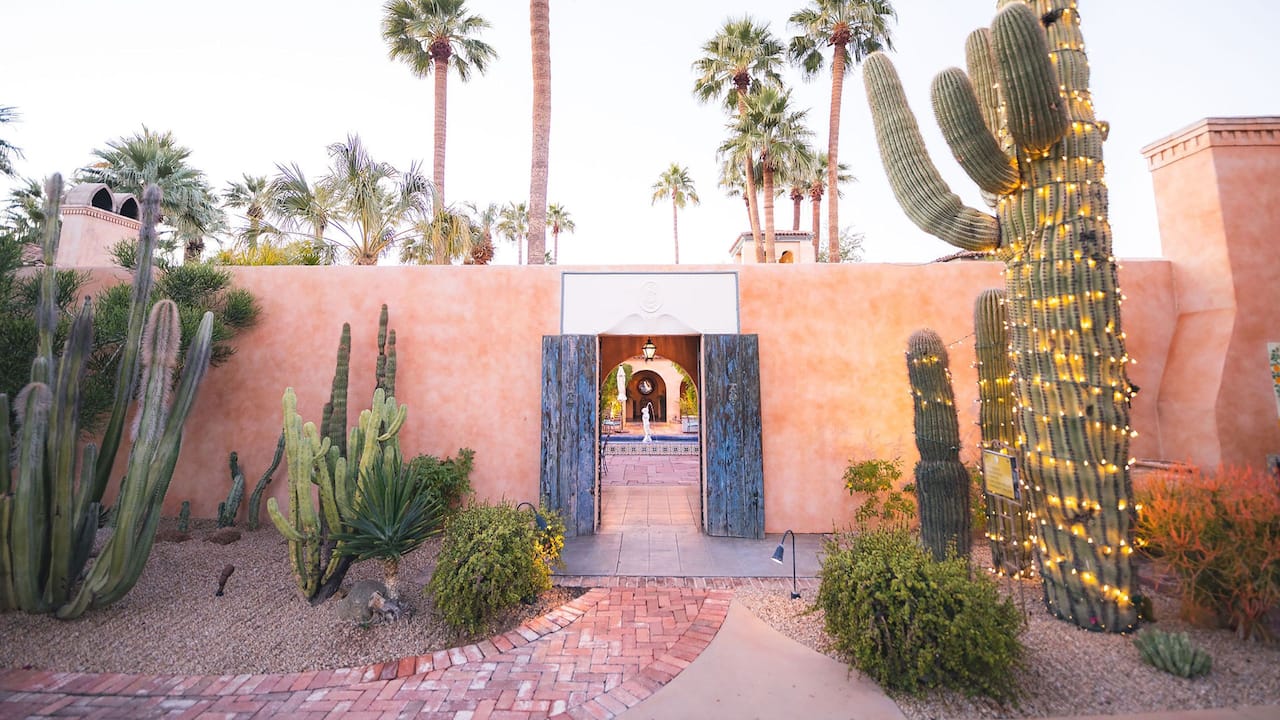 Mansion Courtyard Dusk
