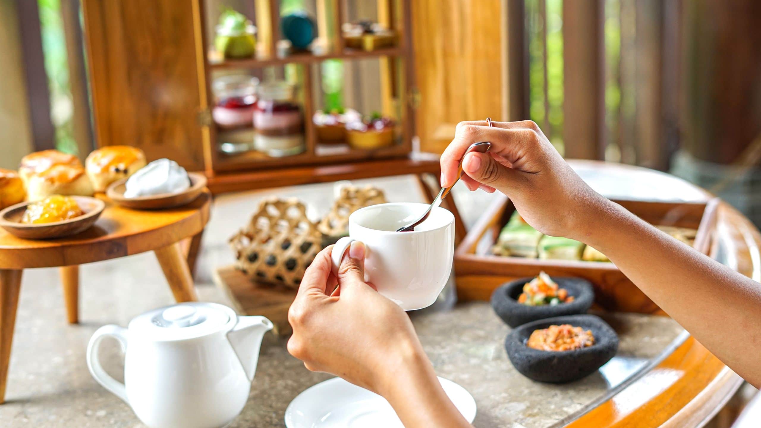 Hyatt Regency Bali Tea Stirring