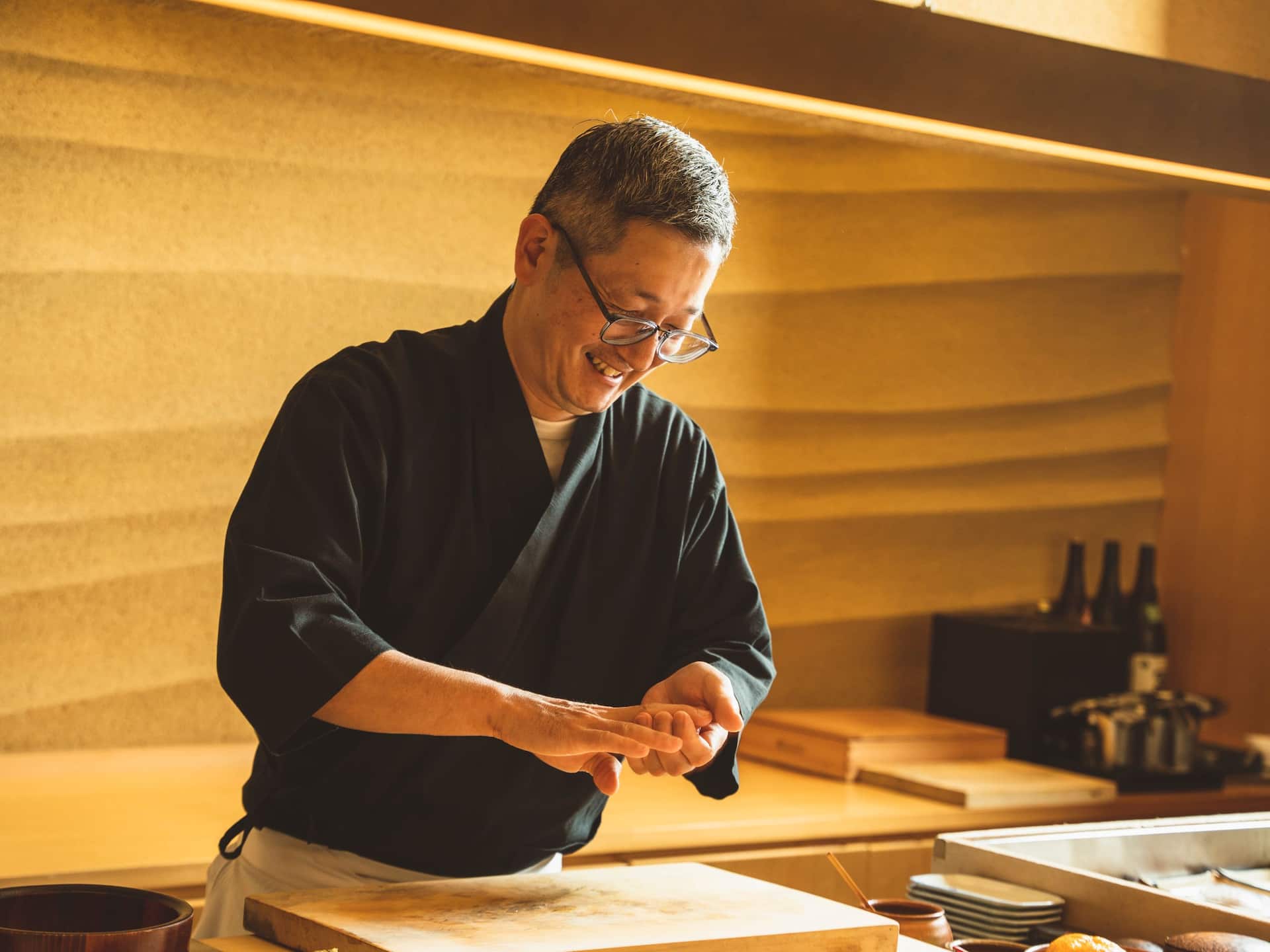 Hyatt Regency Seragaki Island, Okinawa Okaro Shirakachi Sushi Chef Hands