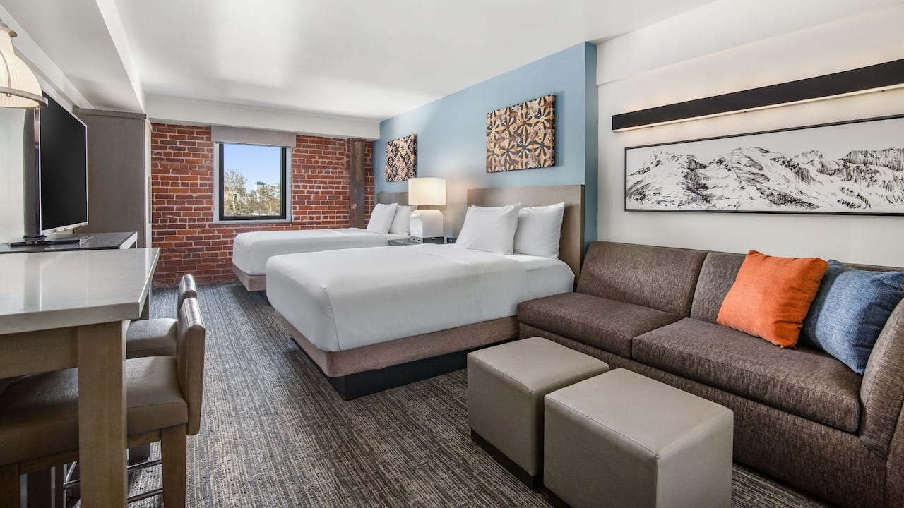 Midtown Sacramento Hotel Rooms with Sofa Bed at Hyatt House Sacramento Midtown