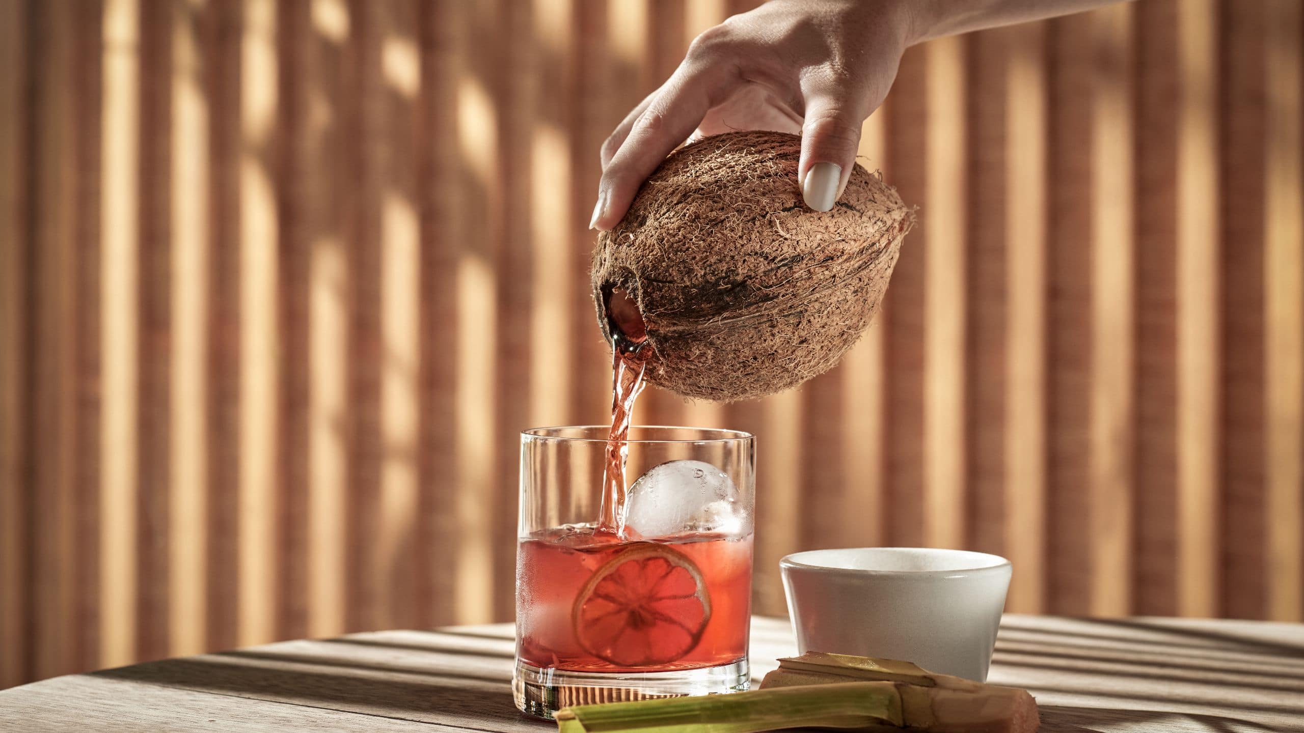 Alila Kothaifaru Maldives Coconut Aged Negroni.