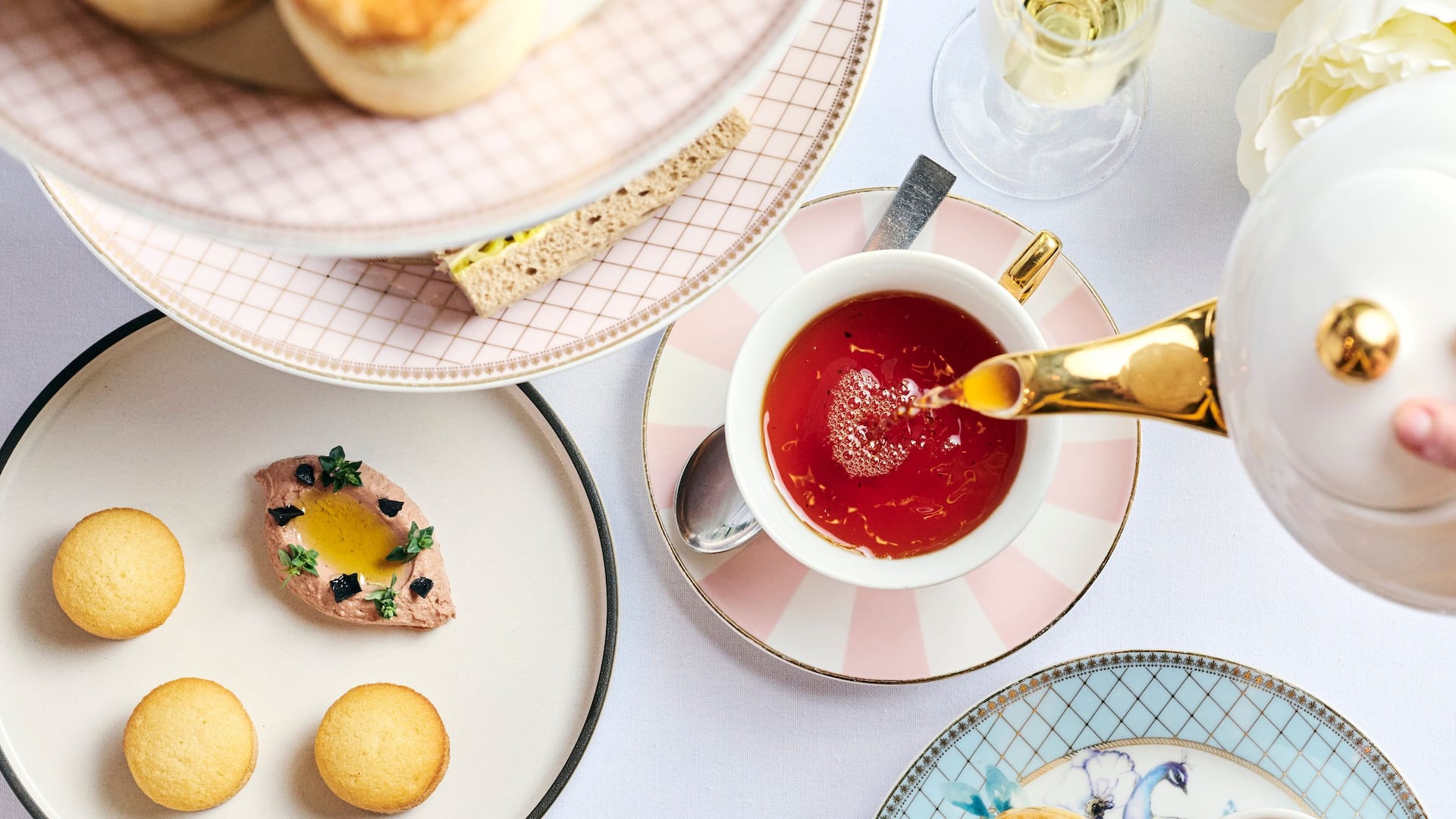 Grand Hyatt Melbourne Collins Kitchen High Tea Savoury Teapot Topview