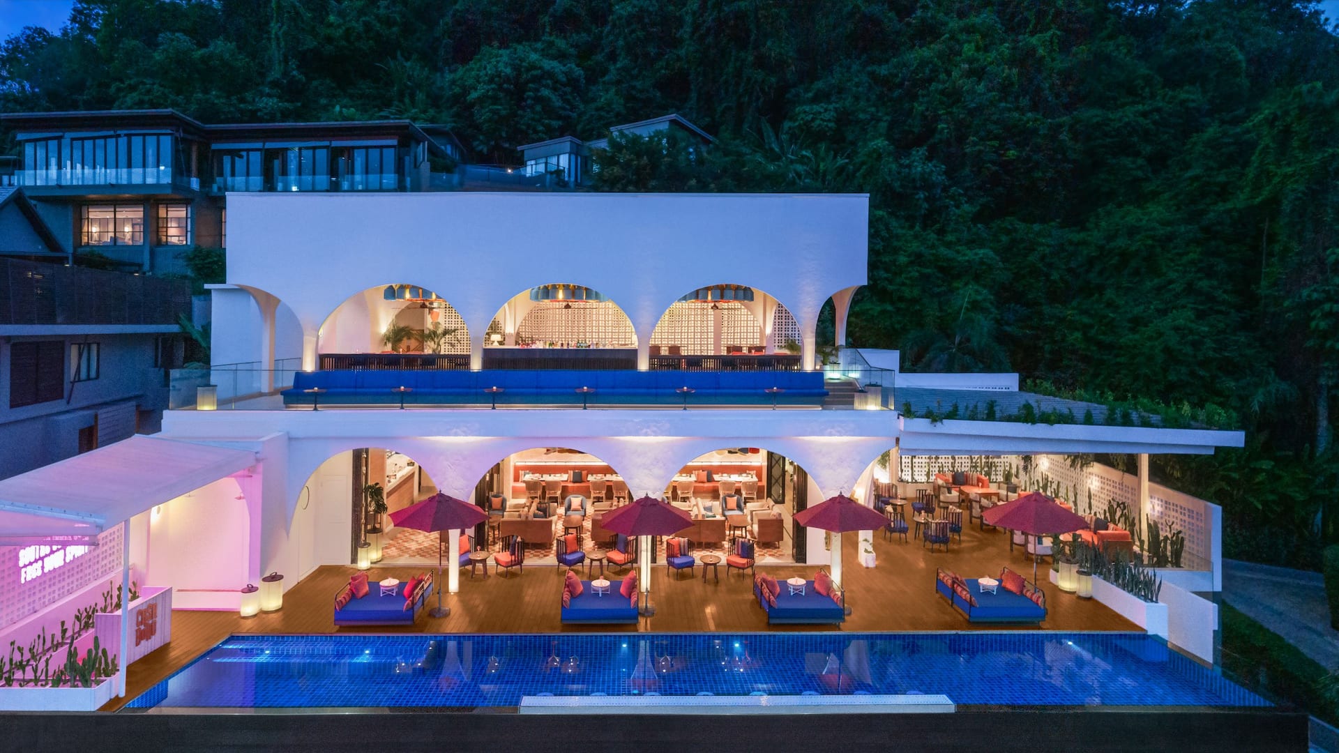 Hyatt Regency Phuket Resort Casa Boho Aerial Twilight