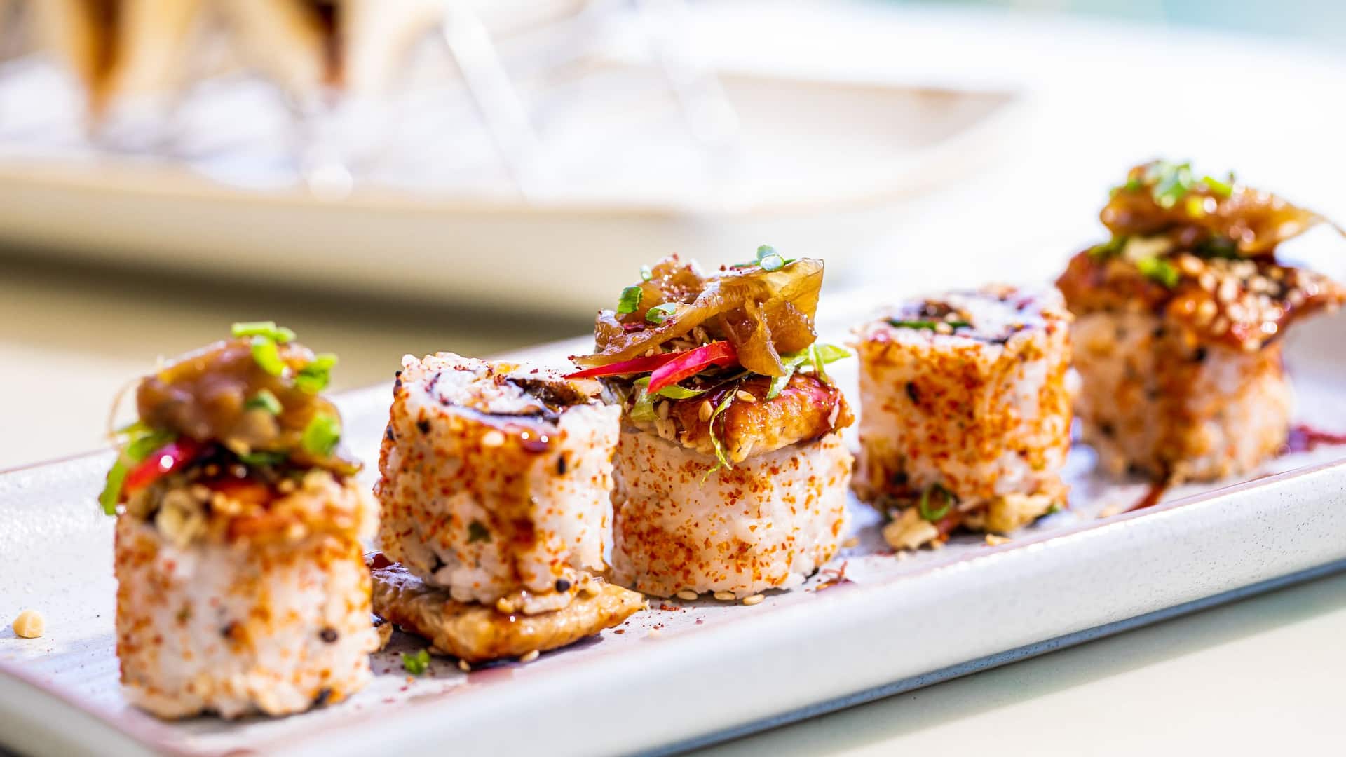 Hyatt Regency Sydney Zephyr Bar Sushi Grilled Unagimaki