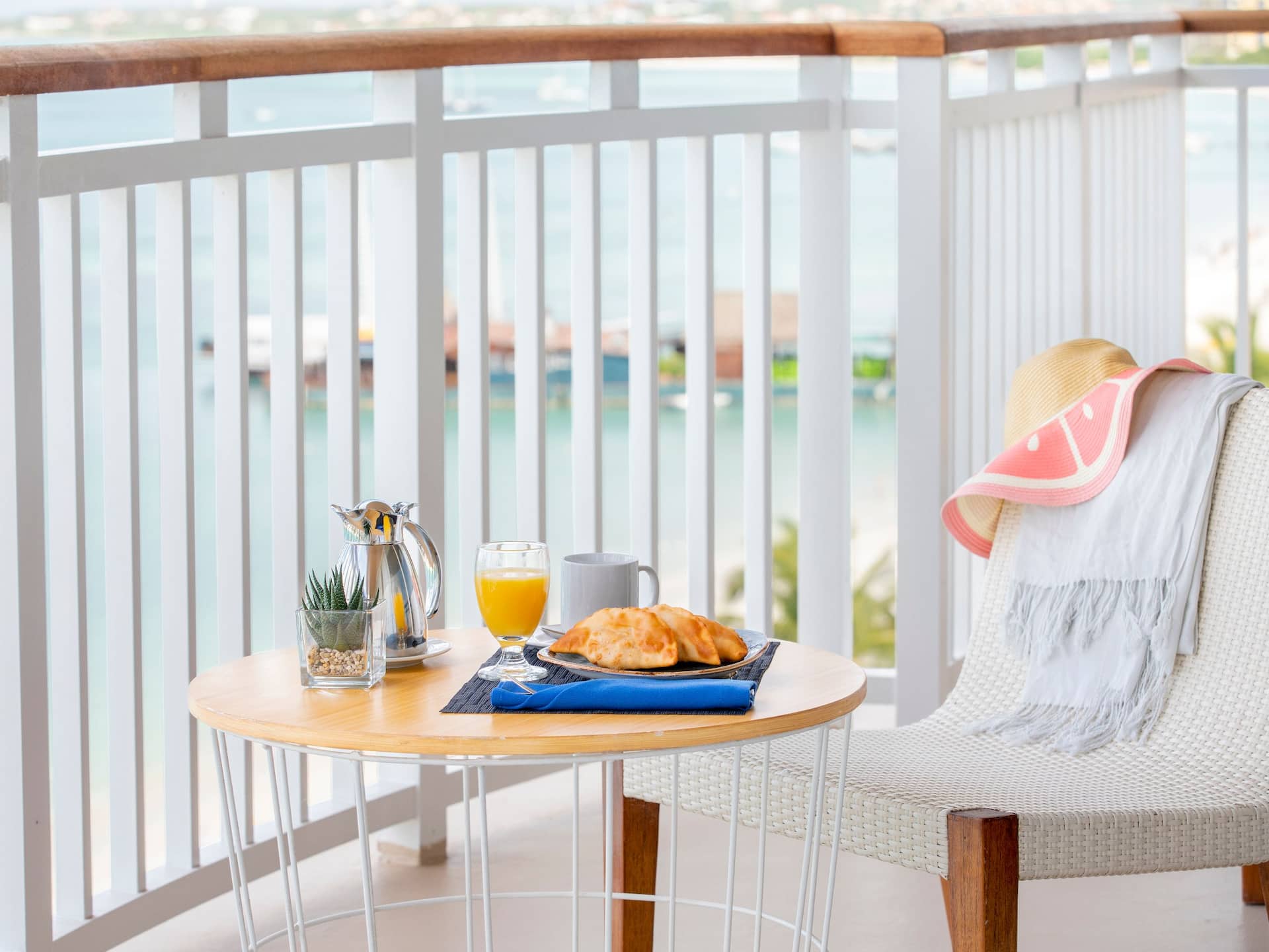Hyatt Regency Aruba Resort Spa and Casino Orquedia Suite Balcony Breakfast