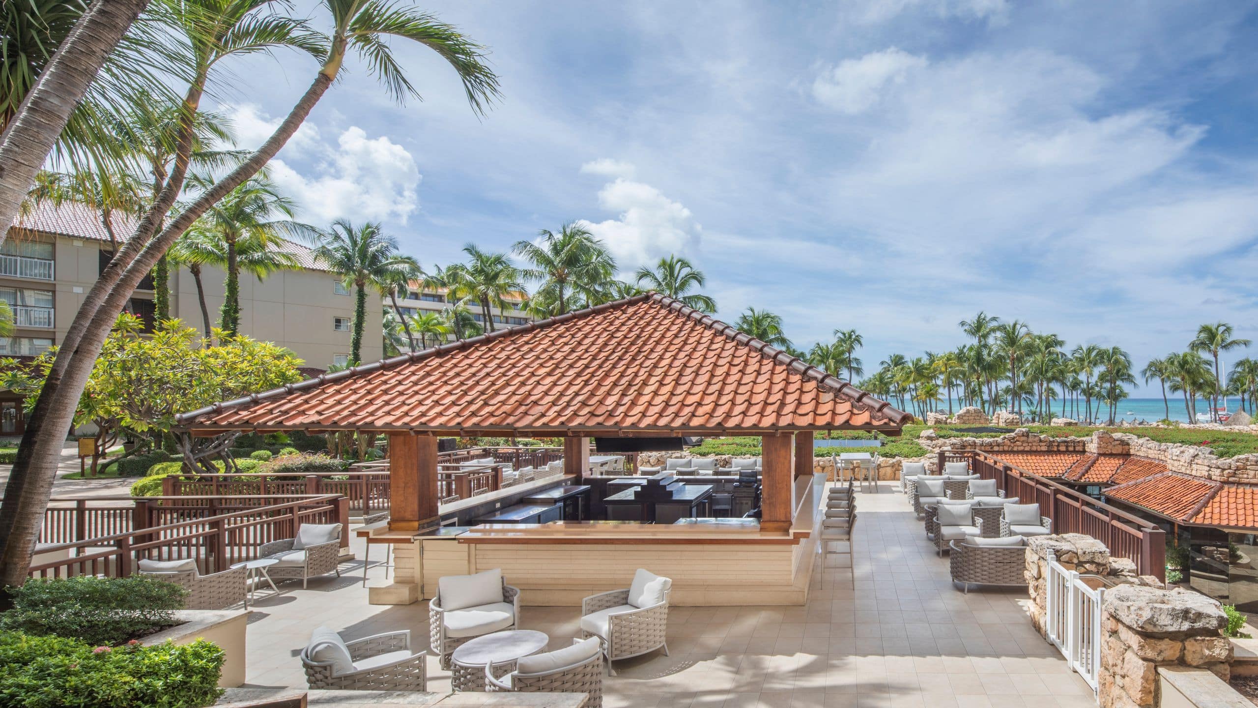 Hyatt Regency Aruba Resort Spa and Casino Al Fresco Bar Bites Exterior Daytime