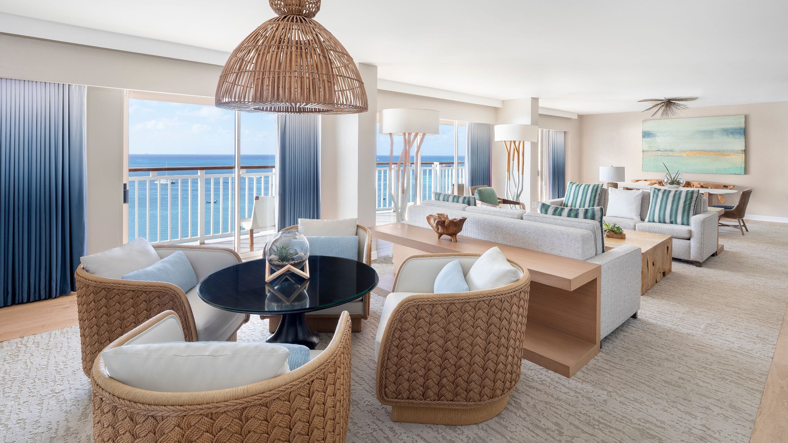 Hyatt Regency Aruba Resort Spa and Casino Orqudia Suite Oceanfront Living Room