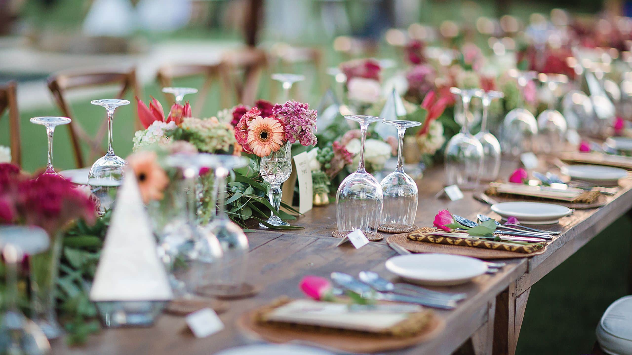 Alila Manggis Wedding Reception Dinner Dining Table Detail