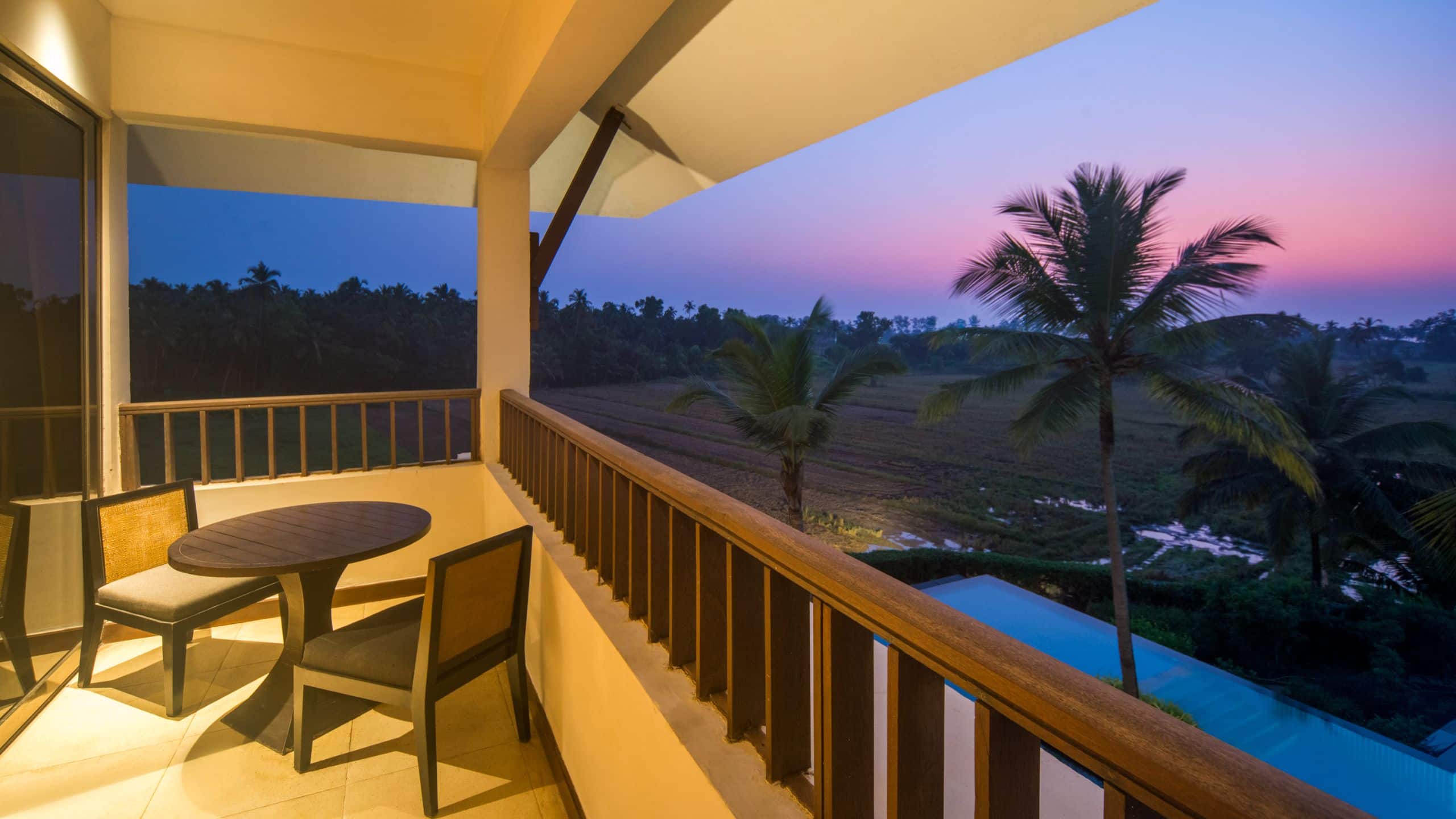 Alila Diwa Goa Alila Suite Balcony Paddy Fields View