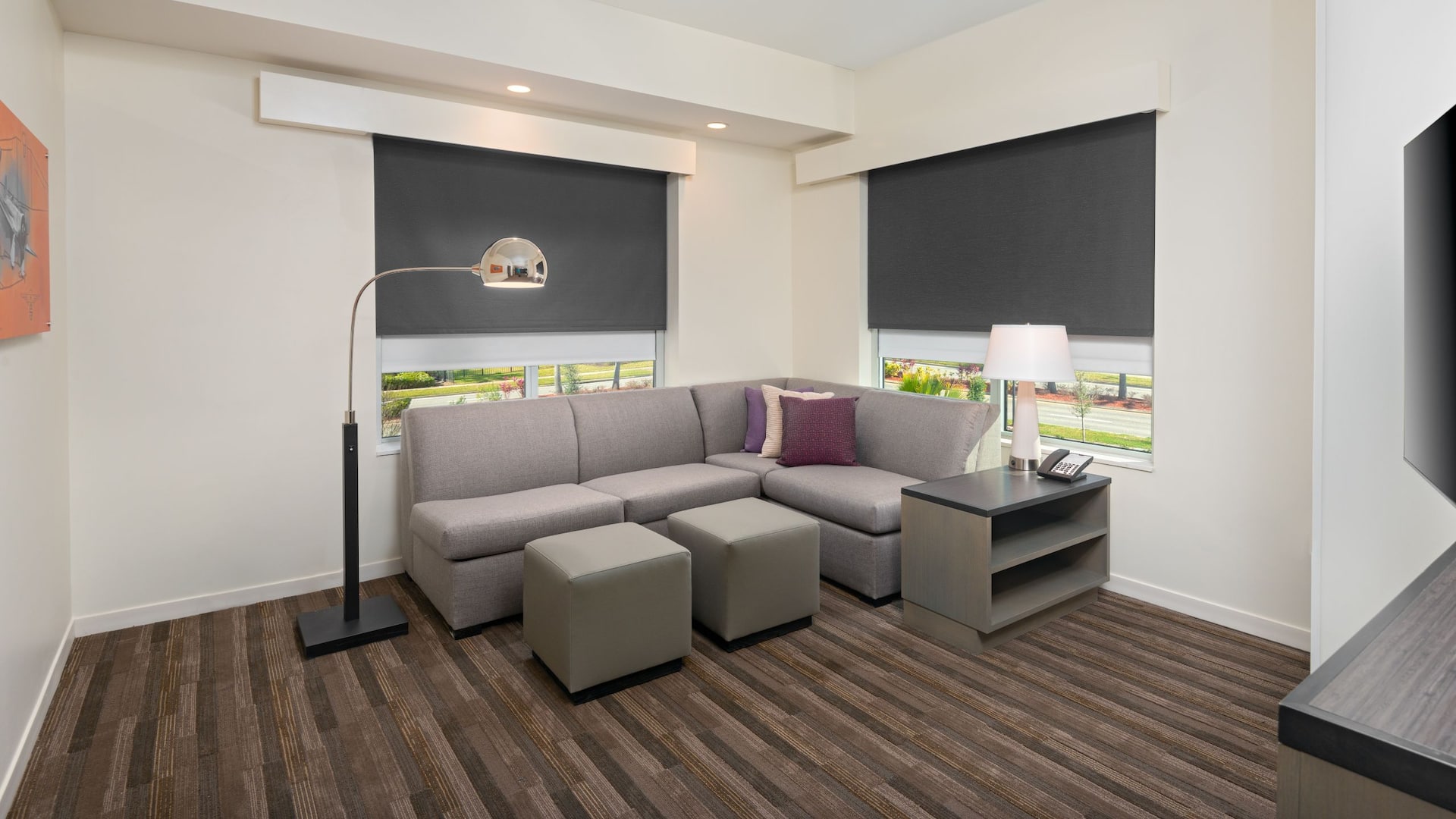 Hyatt House Orlando Airport One Bed Kitchen Accessible Living Room