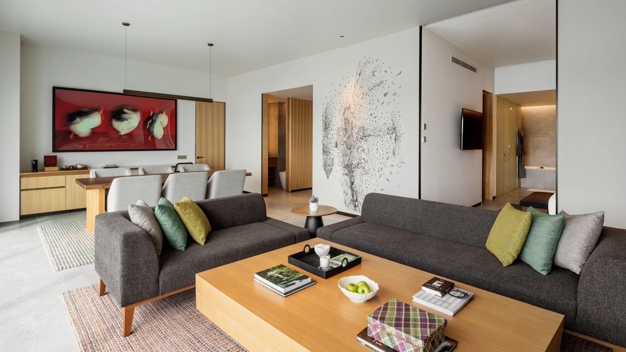 Hyatt Centric Kota Kinabalu Sea View Suite Living Room