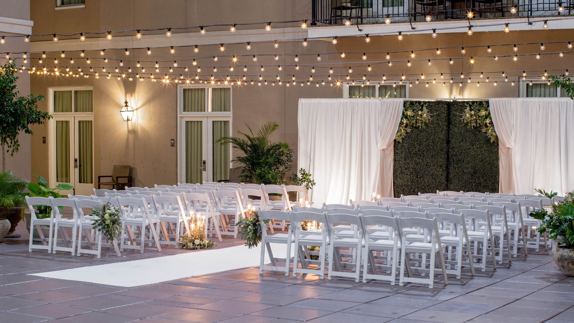 1 of 1 Hyatt Centric French Quarter New Orleans Wedding Ceremony Courtyard