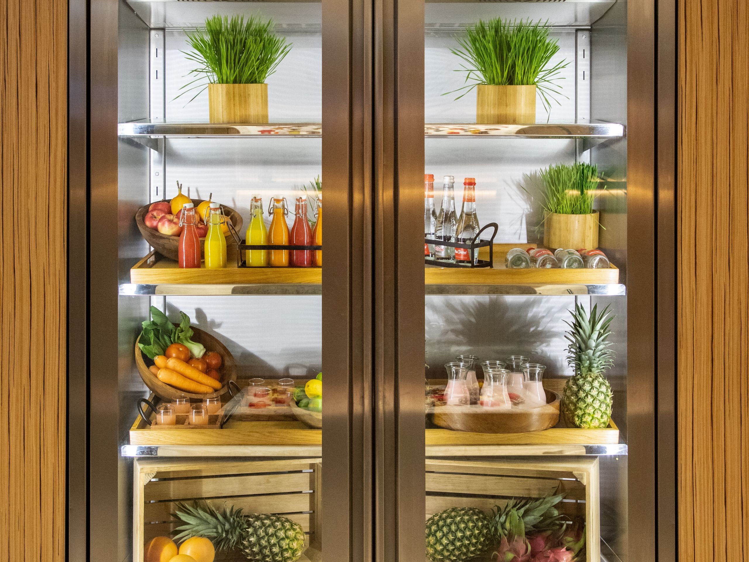 Andaz Dubai The Palm Meeting Room Refrigerator Beverage Setup