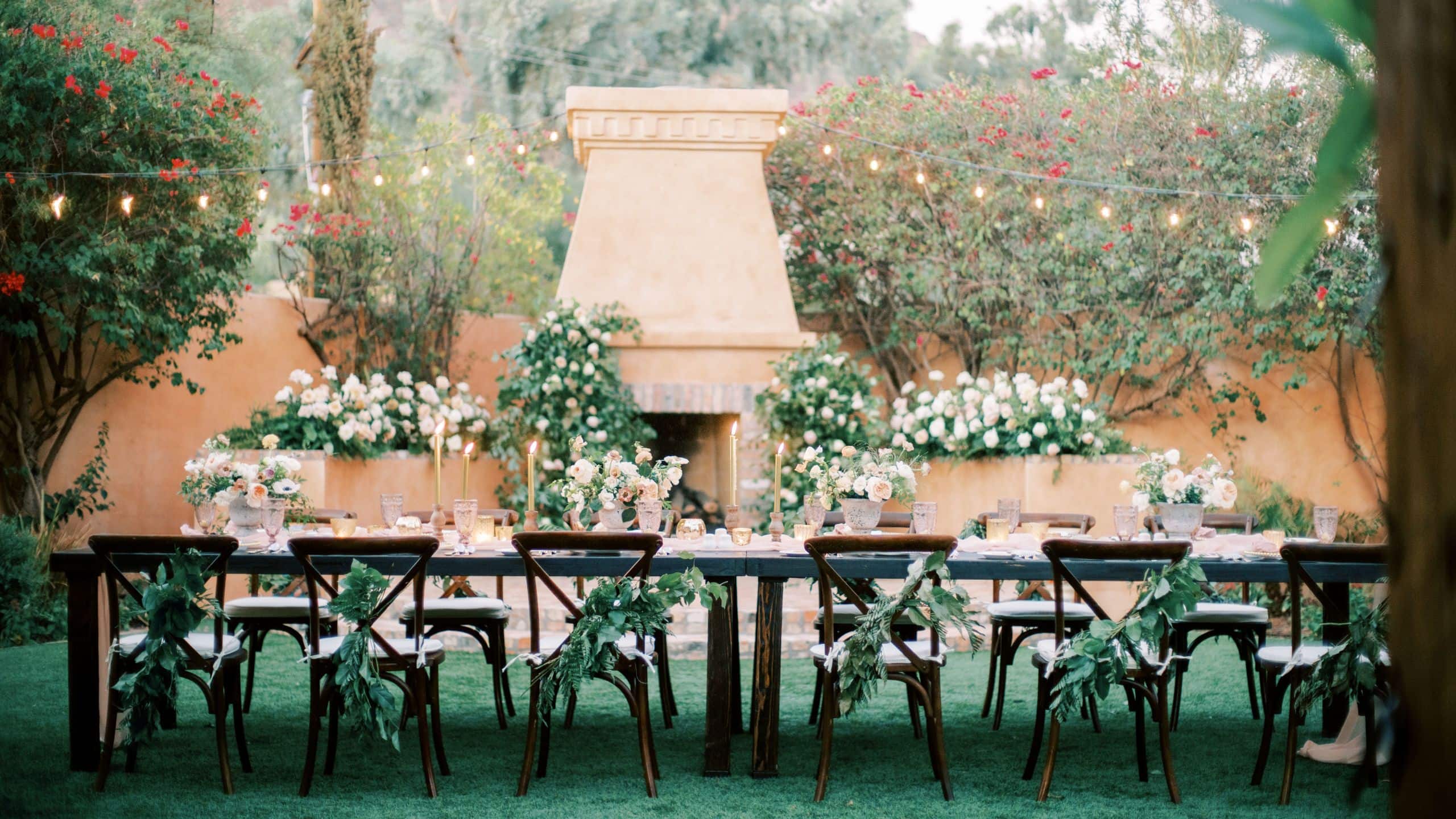 4 of 7 Royal Palms Resort and Spa Camelback Vista Wedding Reception Setup