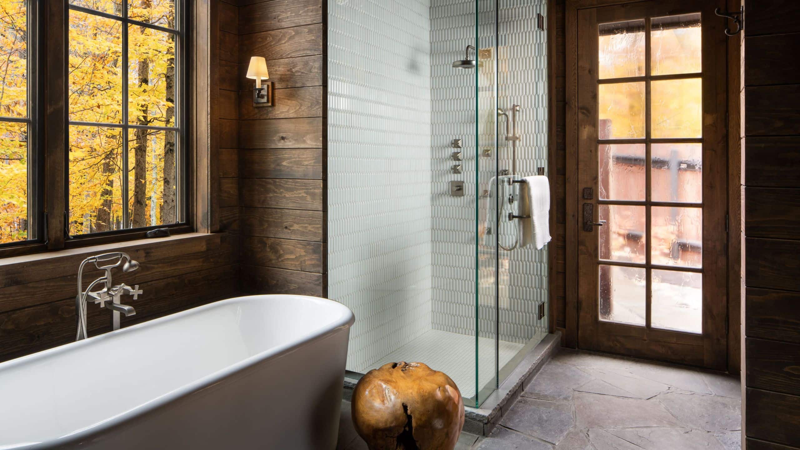 6 of 12 The Chatwal Lodge Stone Cottage Luxury Italian Shower