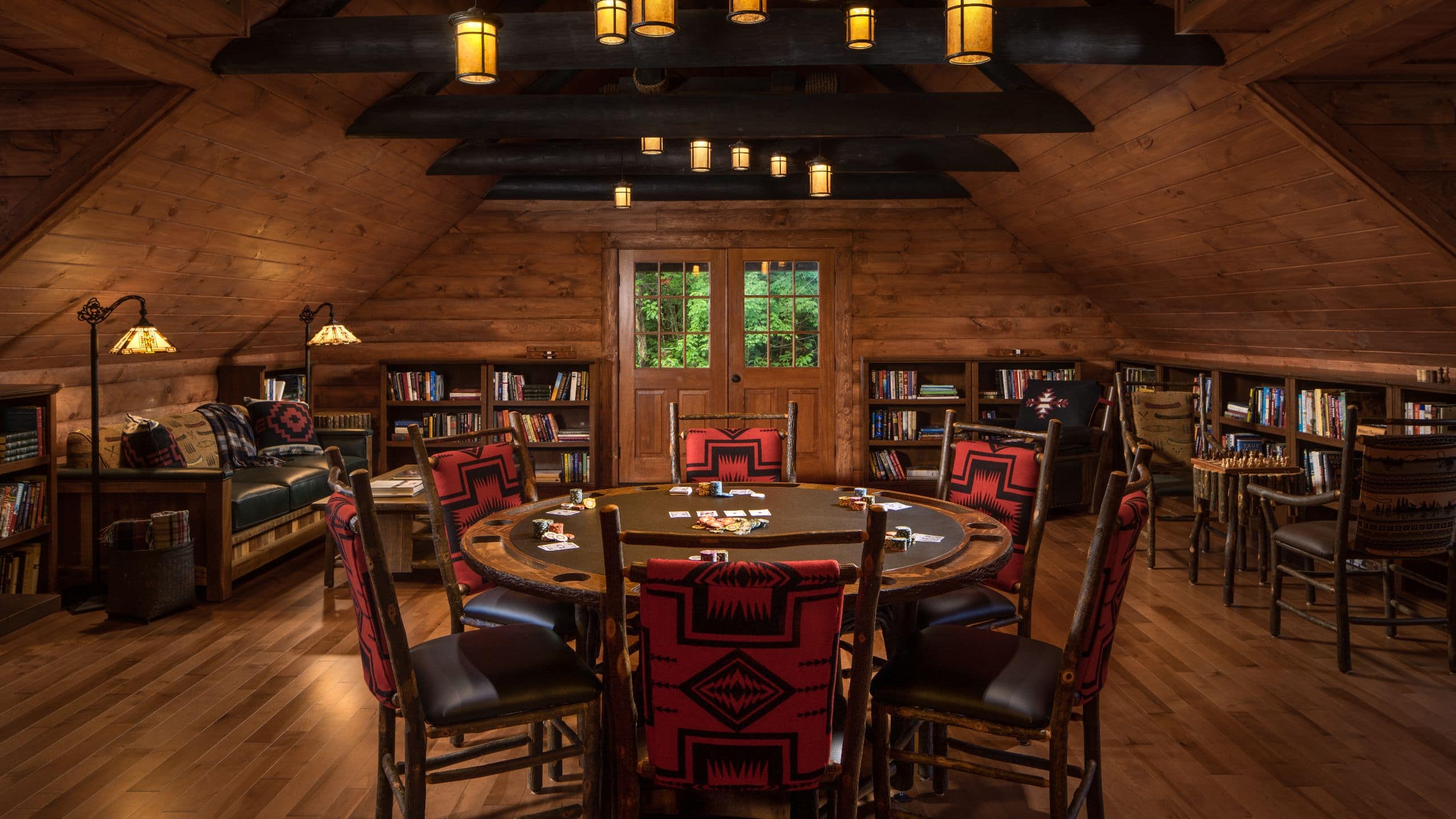 4 of 6 The Chatwal Lodge Rec Room Upper Level Poker Chess