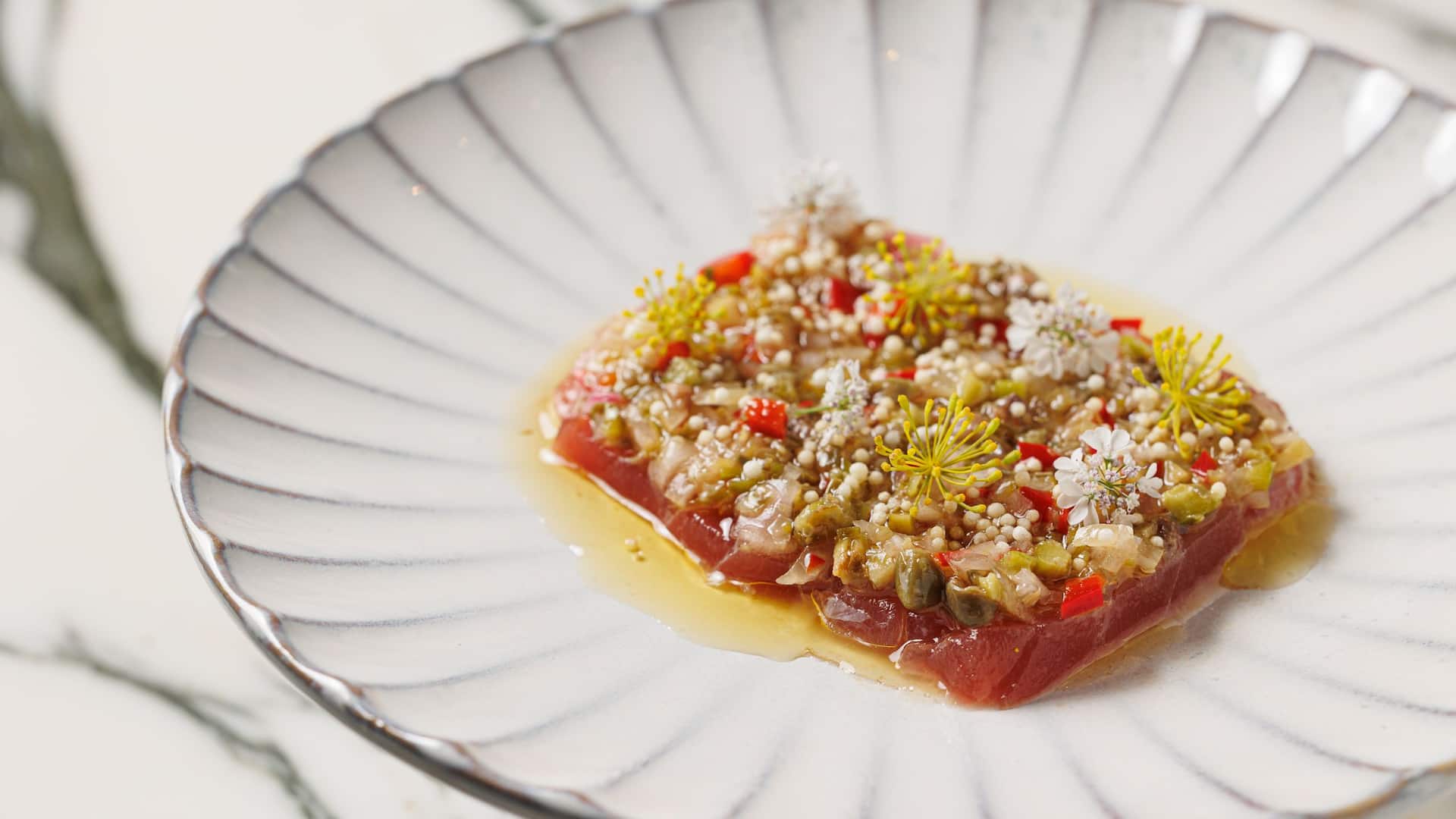 Hyatt Regency San Francisco Downtown SOMA Ahi Tuna Carpaccio