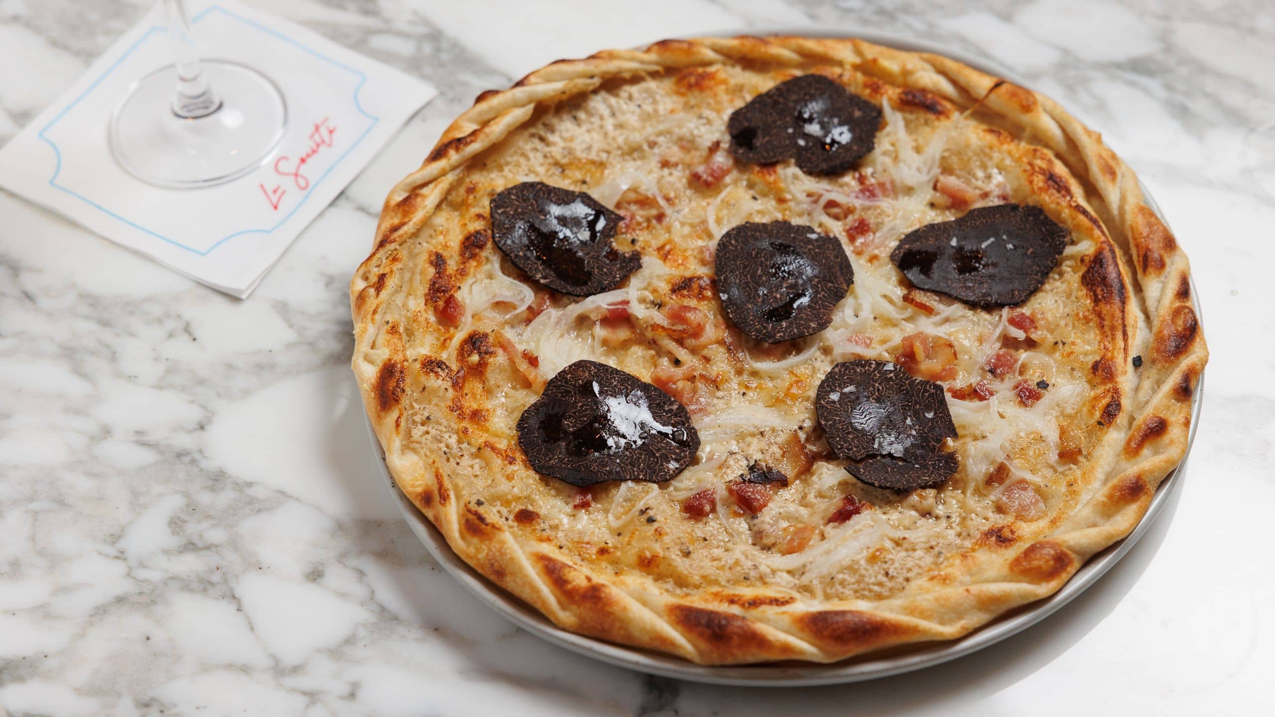 Hyatt Regency San Francisco Downtown SOMA Tarte Flambe Blacktruffle