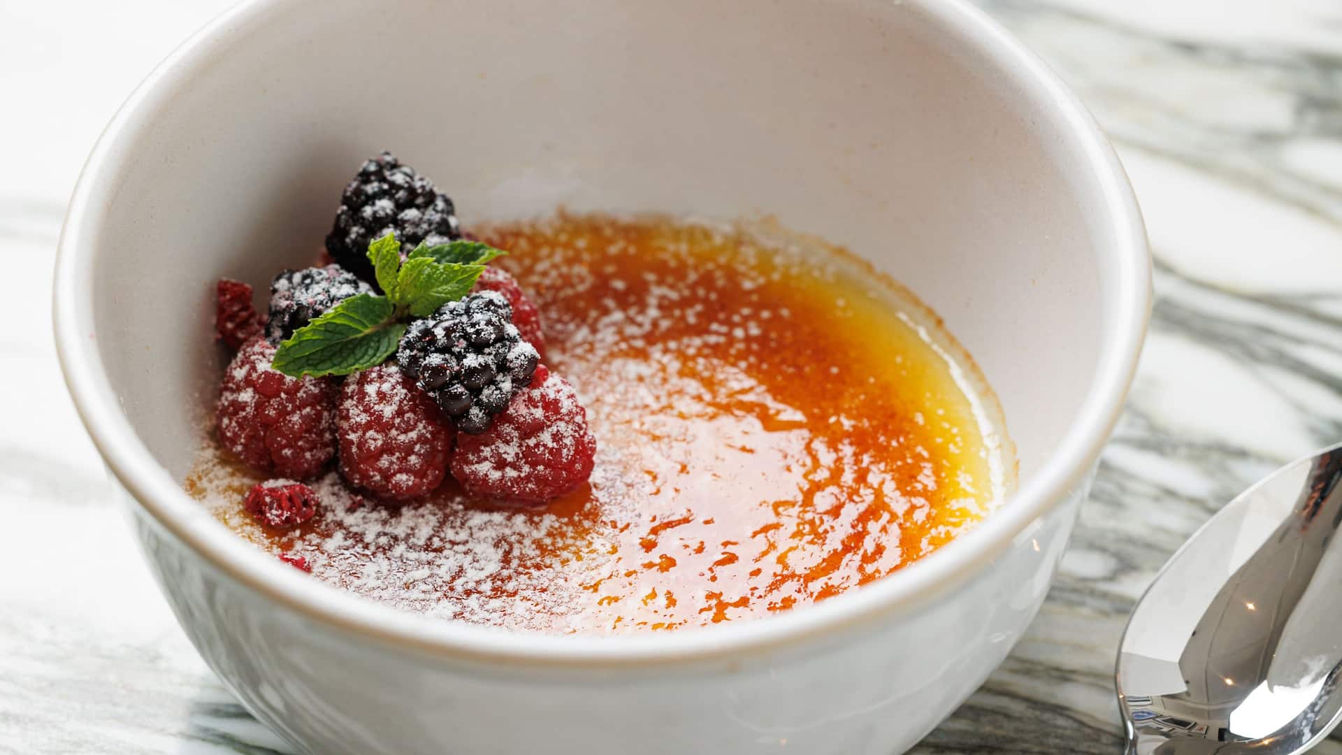 Hyatt Regency San Francisco Downtown SOMA Vanilla Bean Creme Brulee Dessert