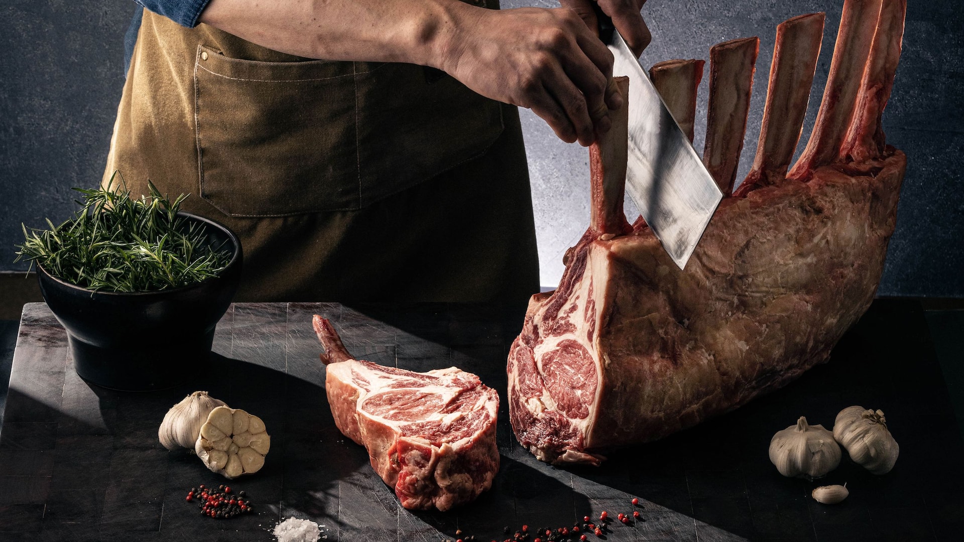 Grand Hyatt Seoul Steak House Chef Cutting