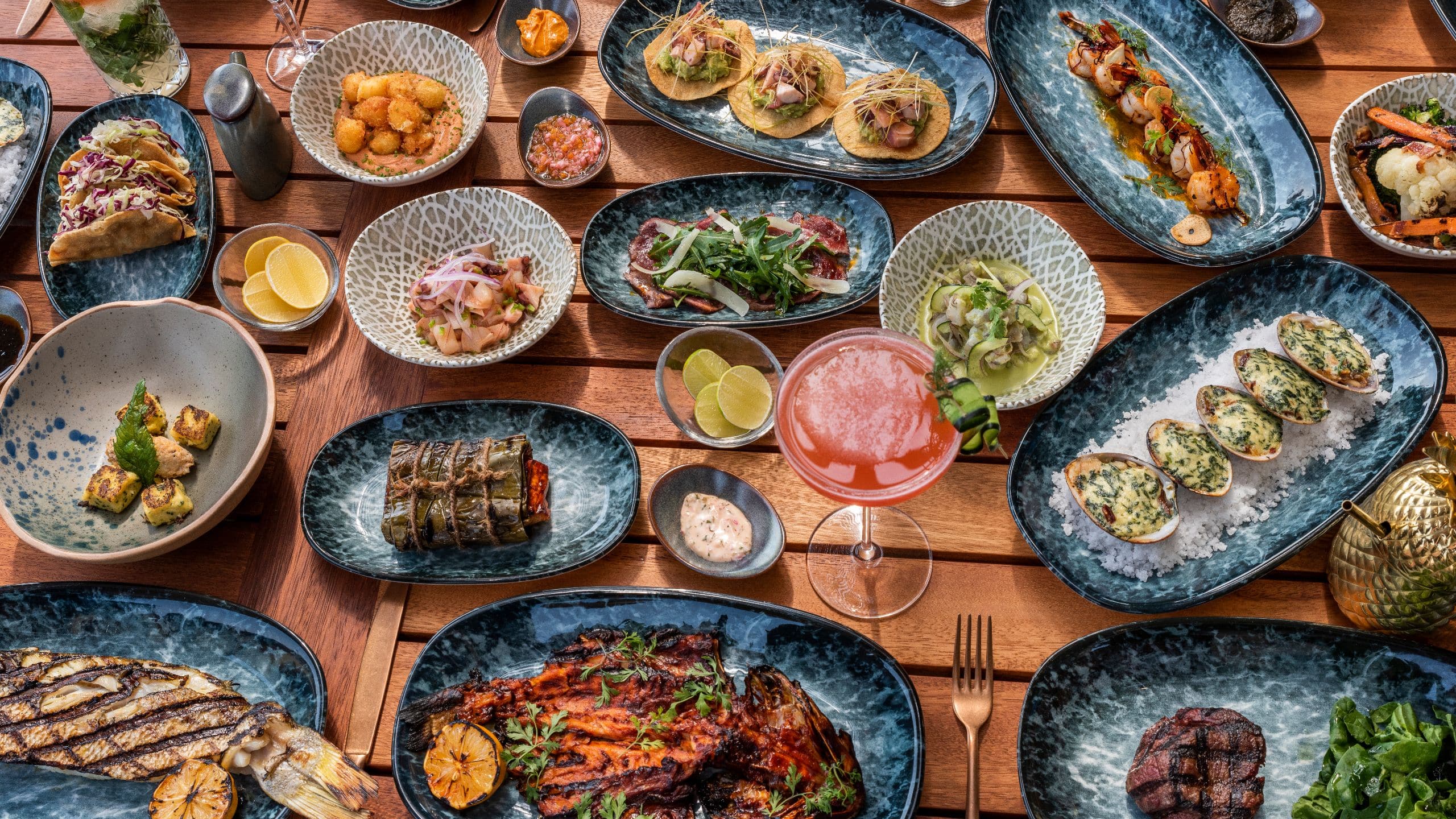 Andaz Mexico City Condesa Cabuya Multiple Dishes Display