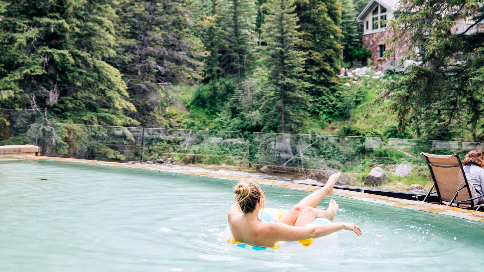 Grand Hyatt Vail Infinity Pool Girl Lifestyle
