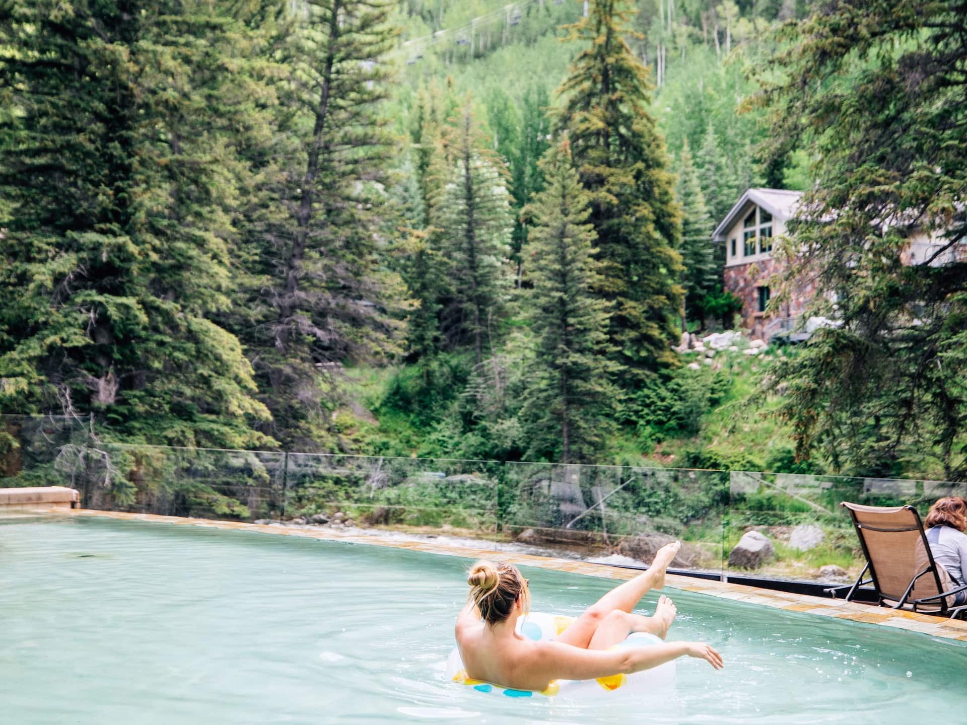Grand Hyatt Vail Infinity Pool Girl Lifestyle