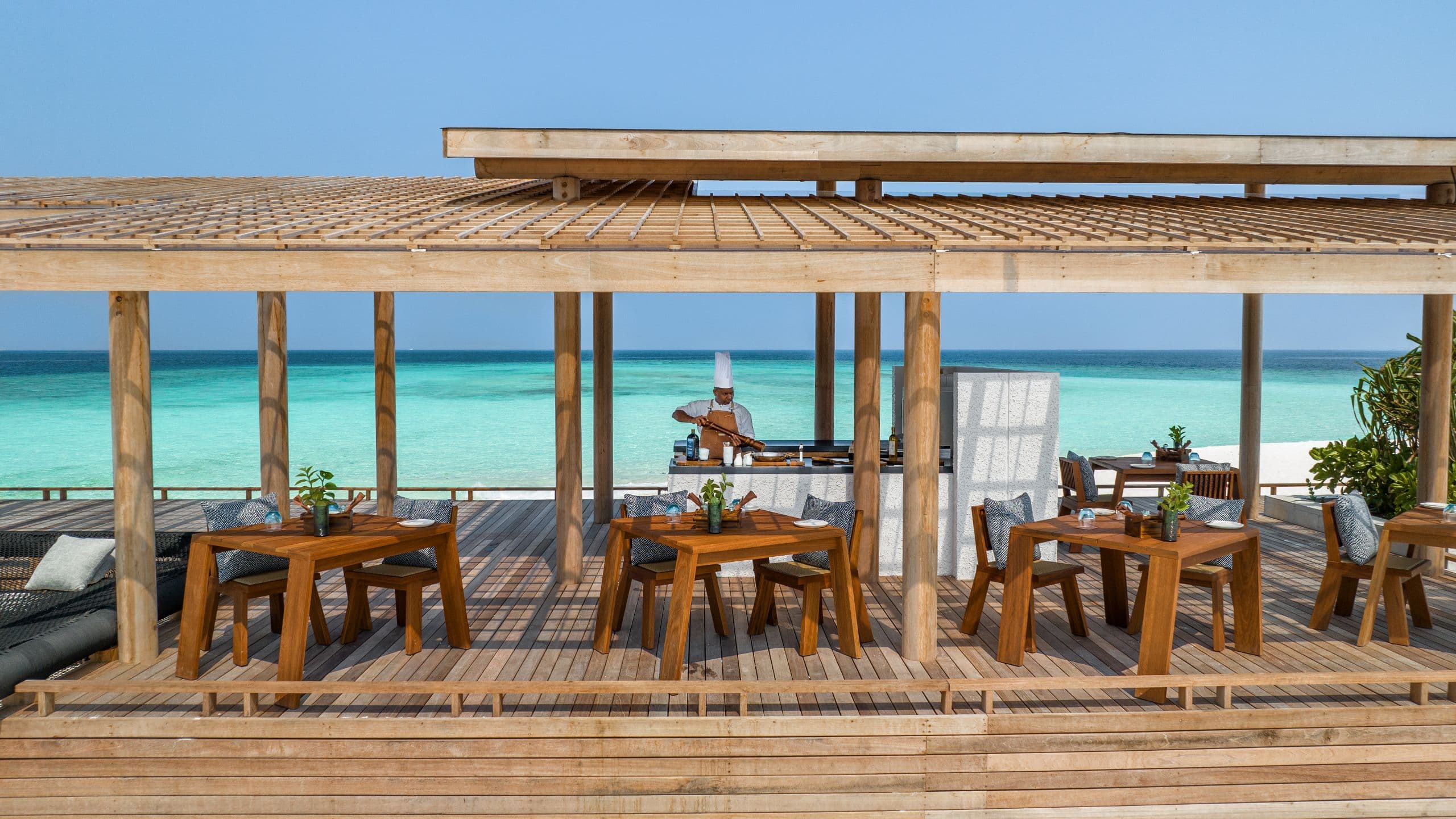 Alila Kothaifaru Maldives The Shack Lunch Setup