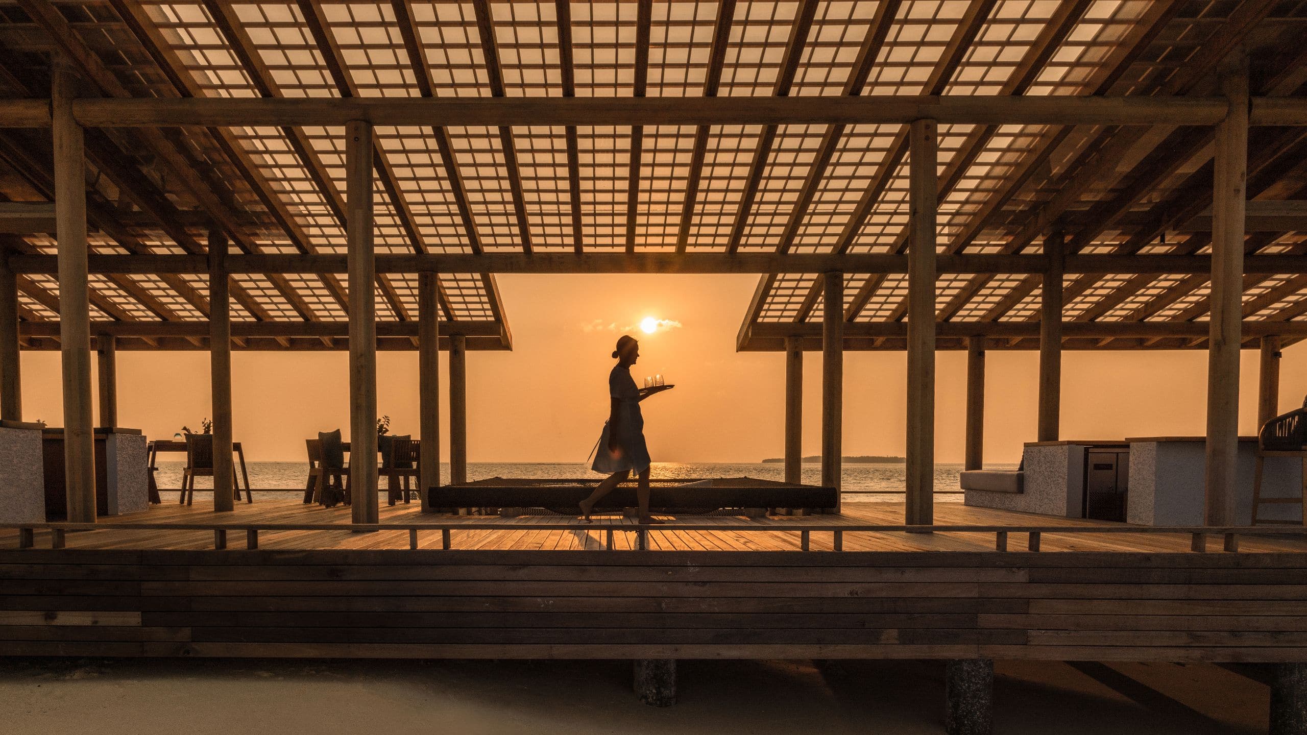 Alila Kothaifaru Maldives The Shack Sunset View