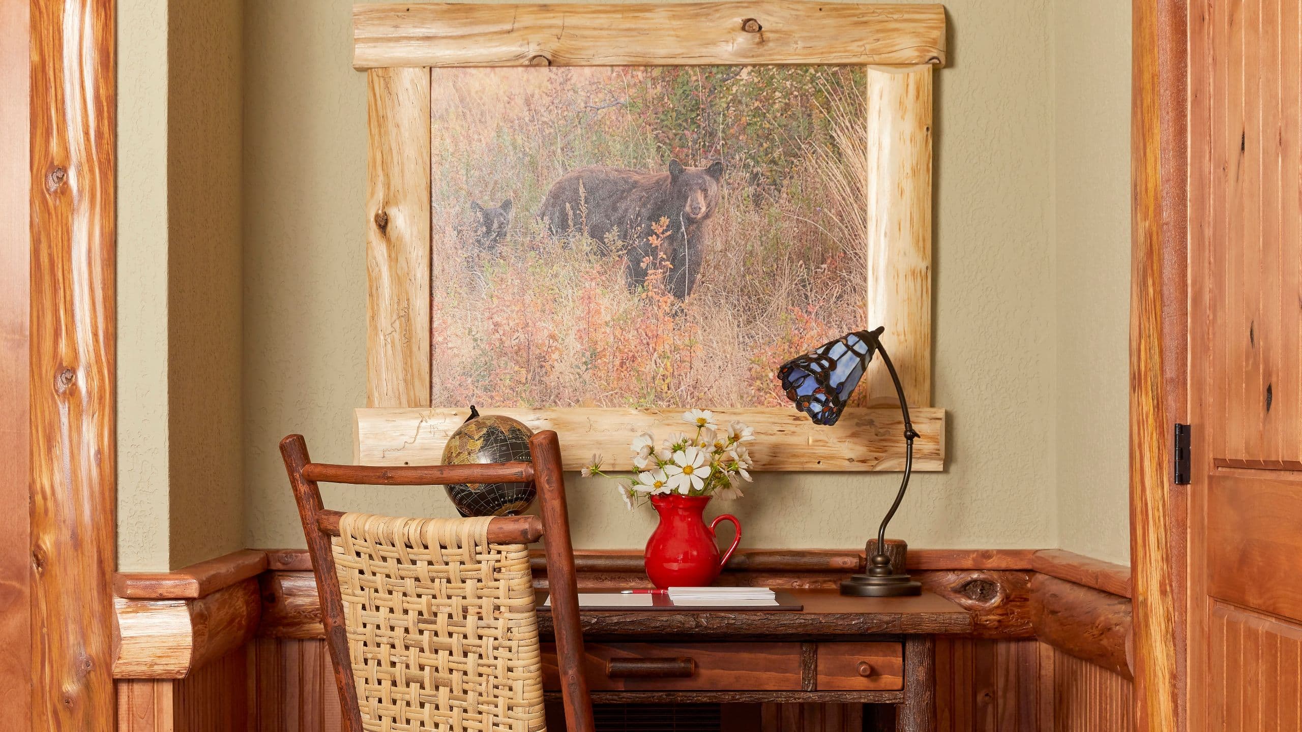 1 of 4 The Chatwal Lodge Bear Cub Interior Desk