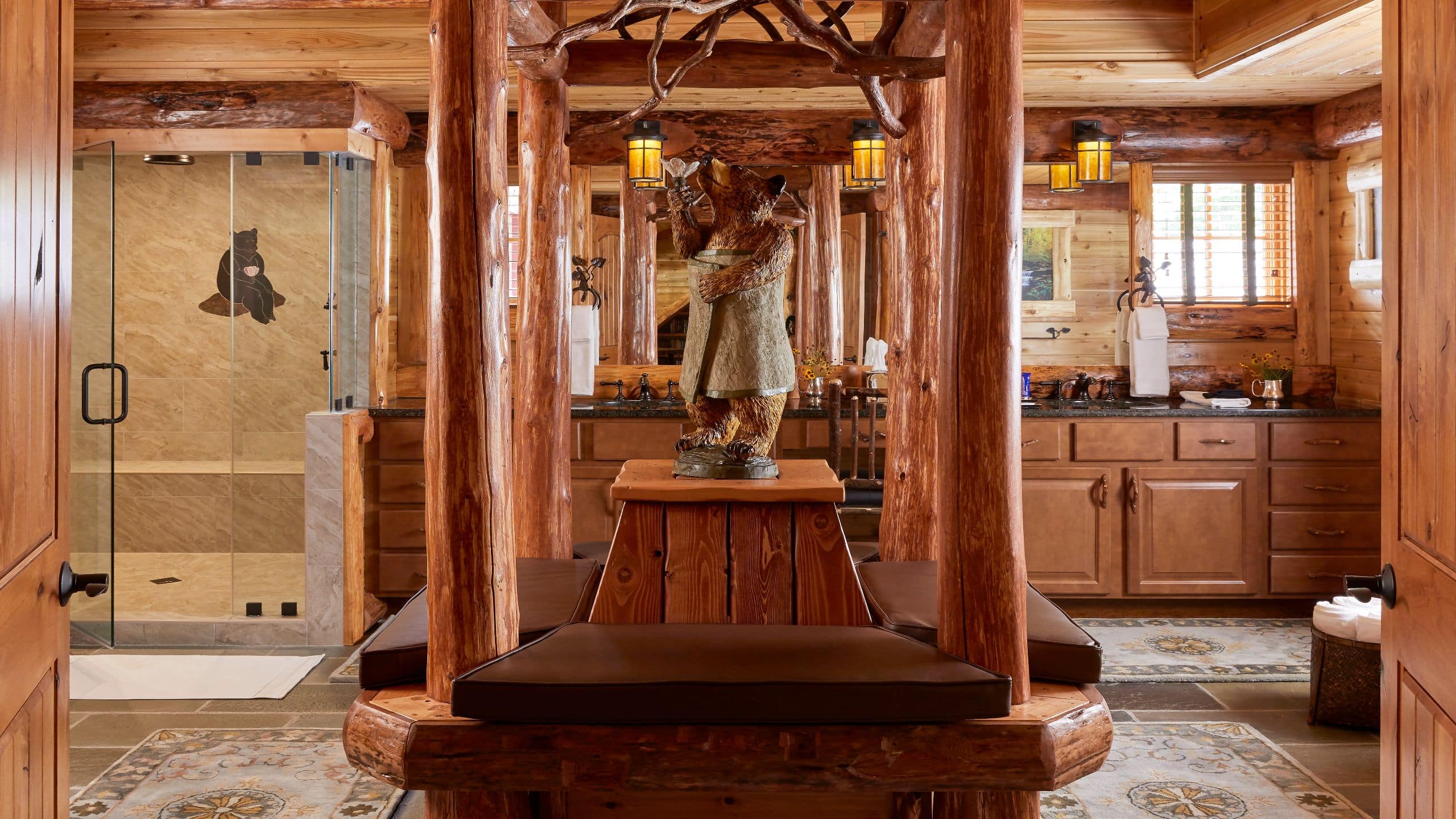 3 of 4 The Chatwal Lodge Chapin Hill Bathroom