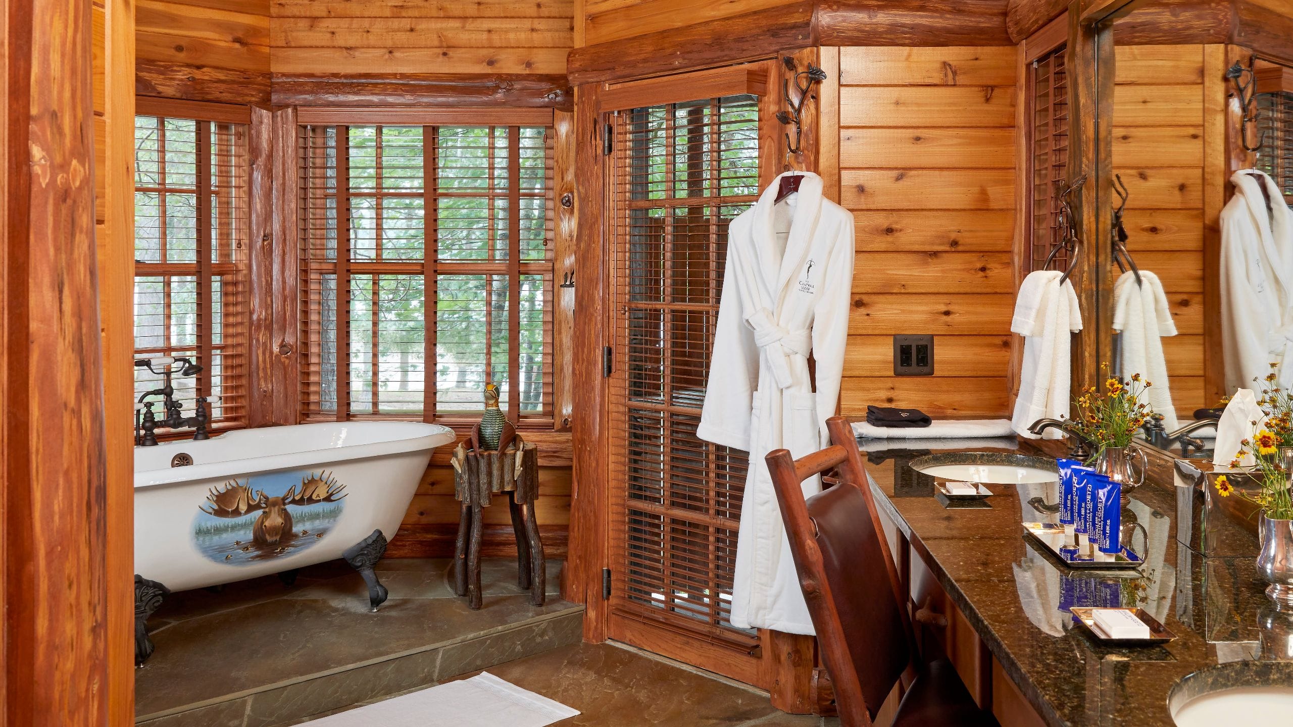 6 of 7 The Chatwal Lodge Waters Edge Bathroom Soaking Tub Robe