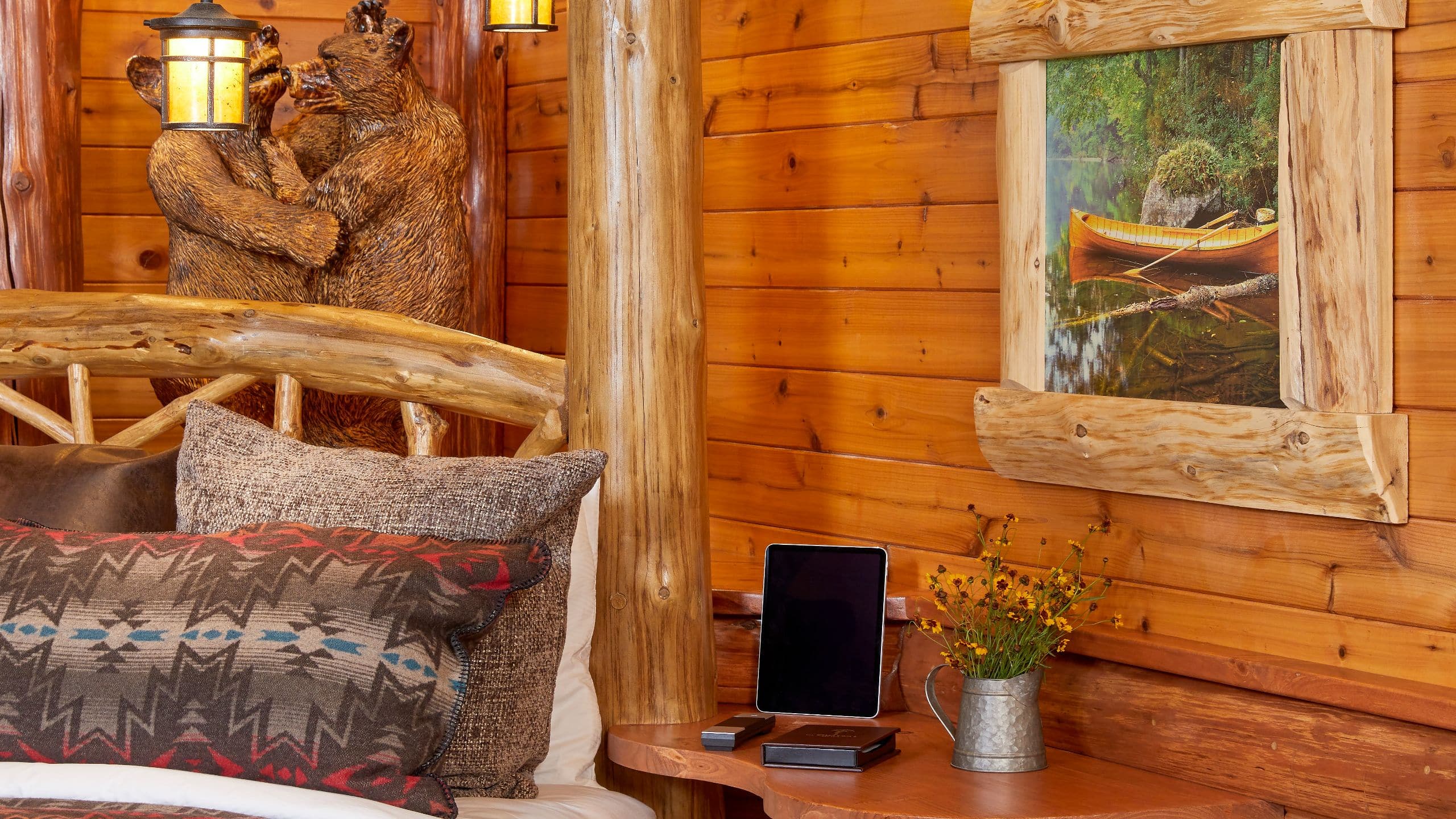 3 of 7 The Chatwal Lodge Waters Edge Bedside Details