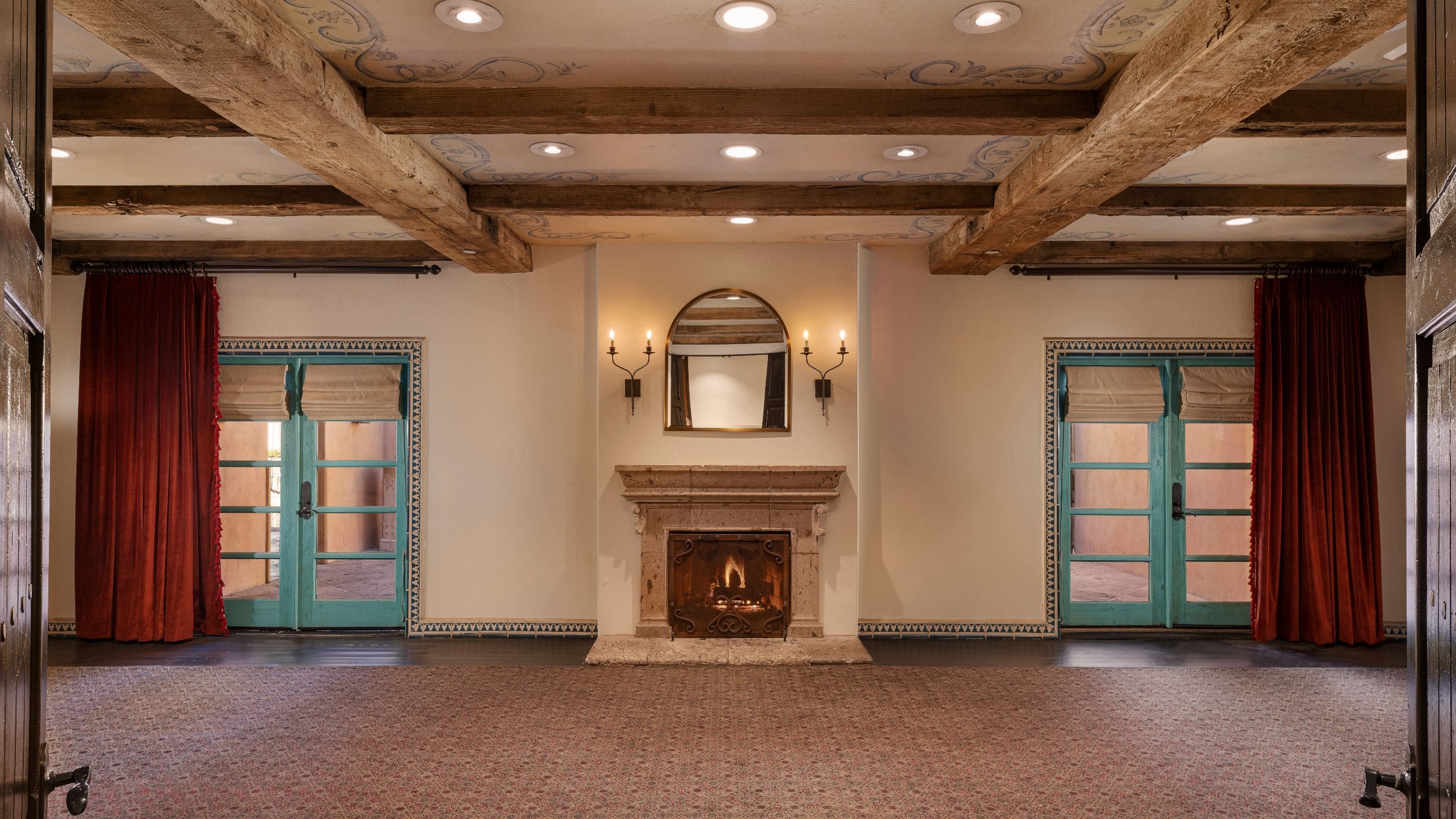 Royal Palms Resort and Spa Cervantes Meeting Room Fireplace