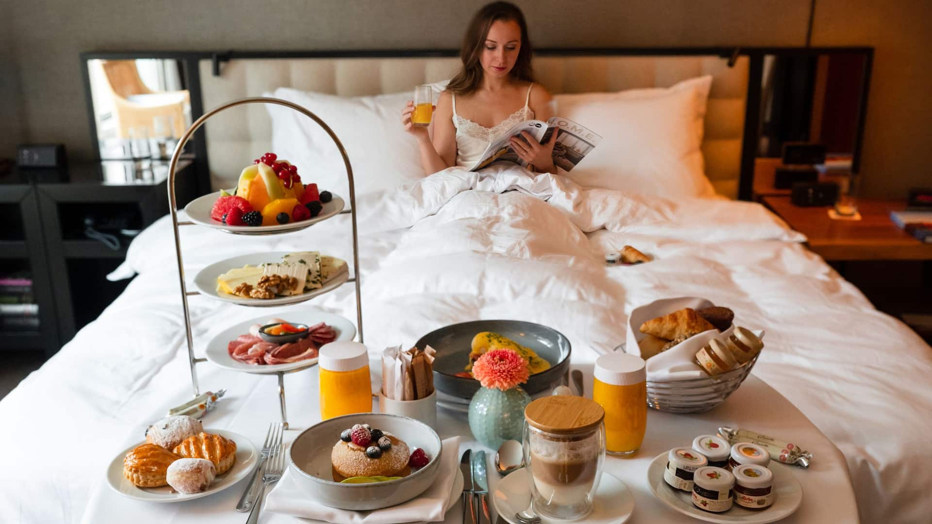 Grand Hyatt Berlin Guest Breakfast In Bed