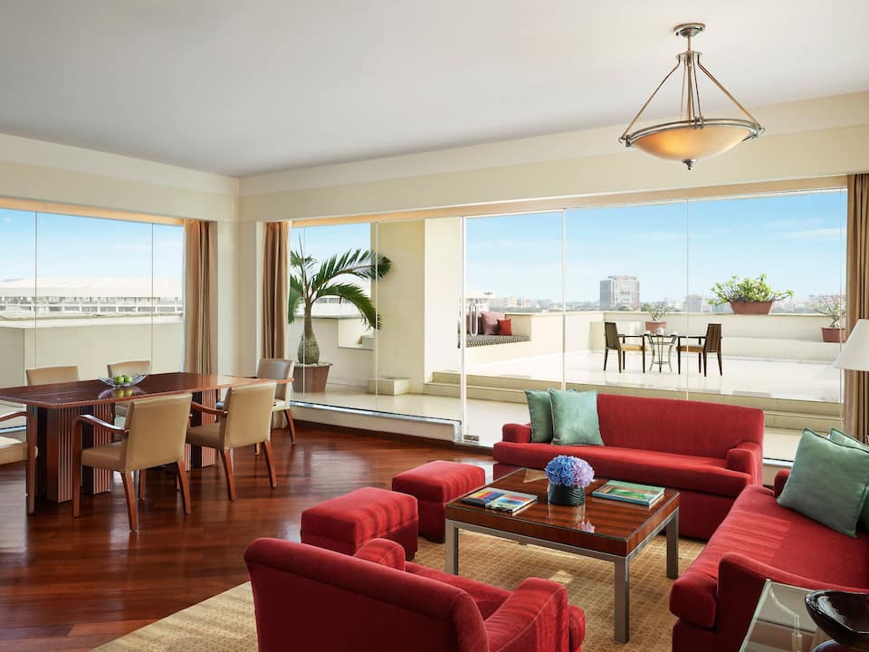 Diplomatic Suite Living Room Dining Area