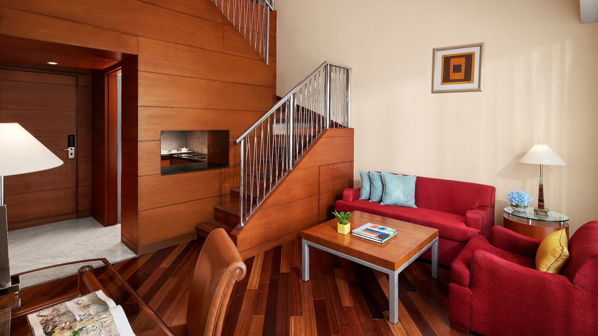 Hyatt Regency Kolkata Duplex Suite Living Room Staircase