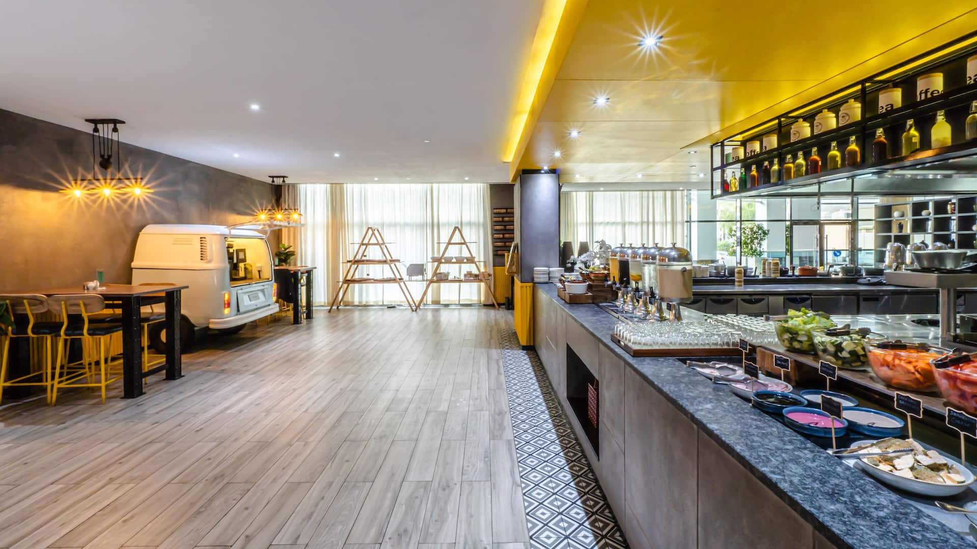 Hyatt Place Dubai Al Rigga Focus Restaurant Buffet Area