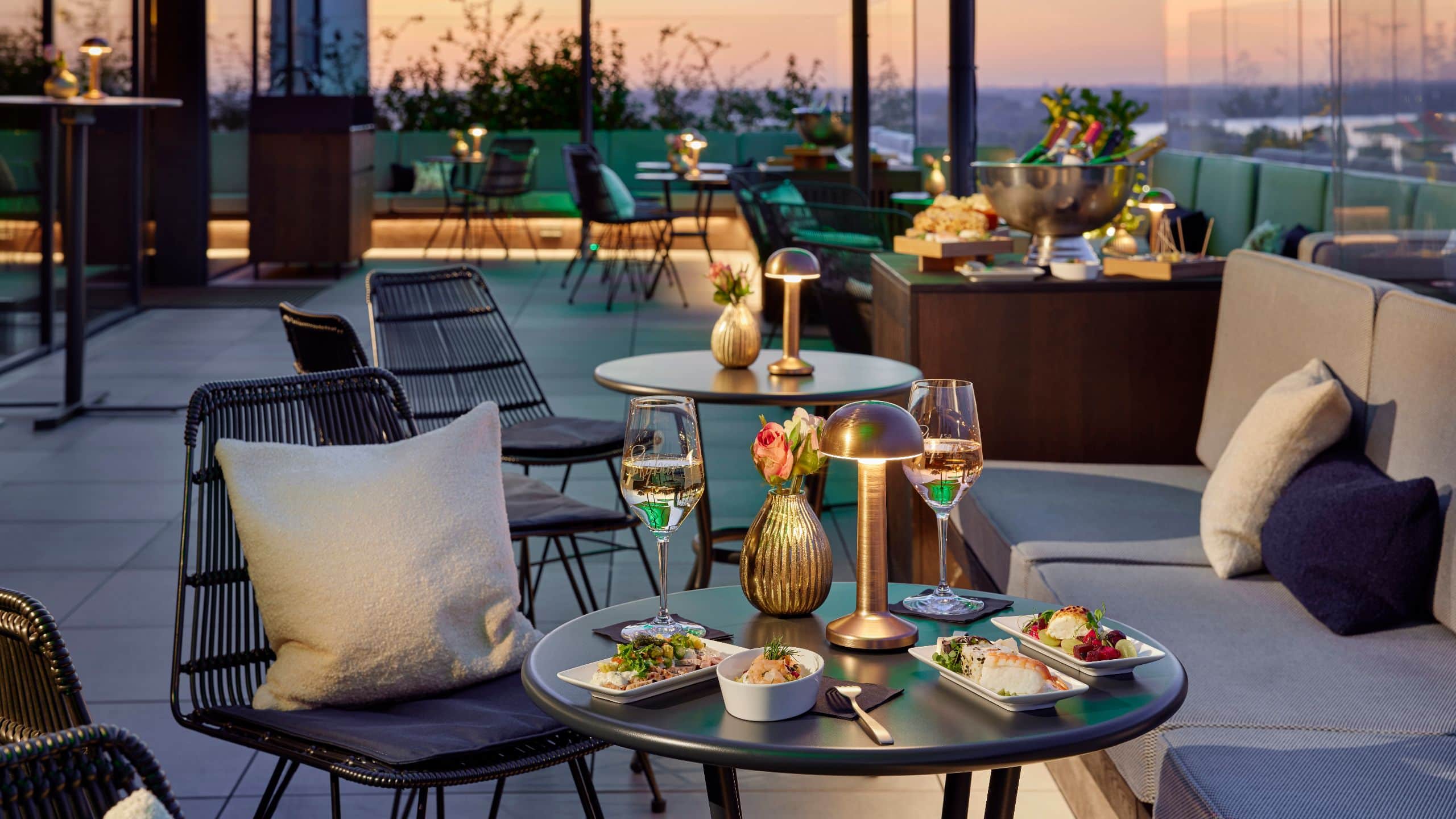 Lindner Congress Hotel Dusseldorf Skybar Terrace