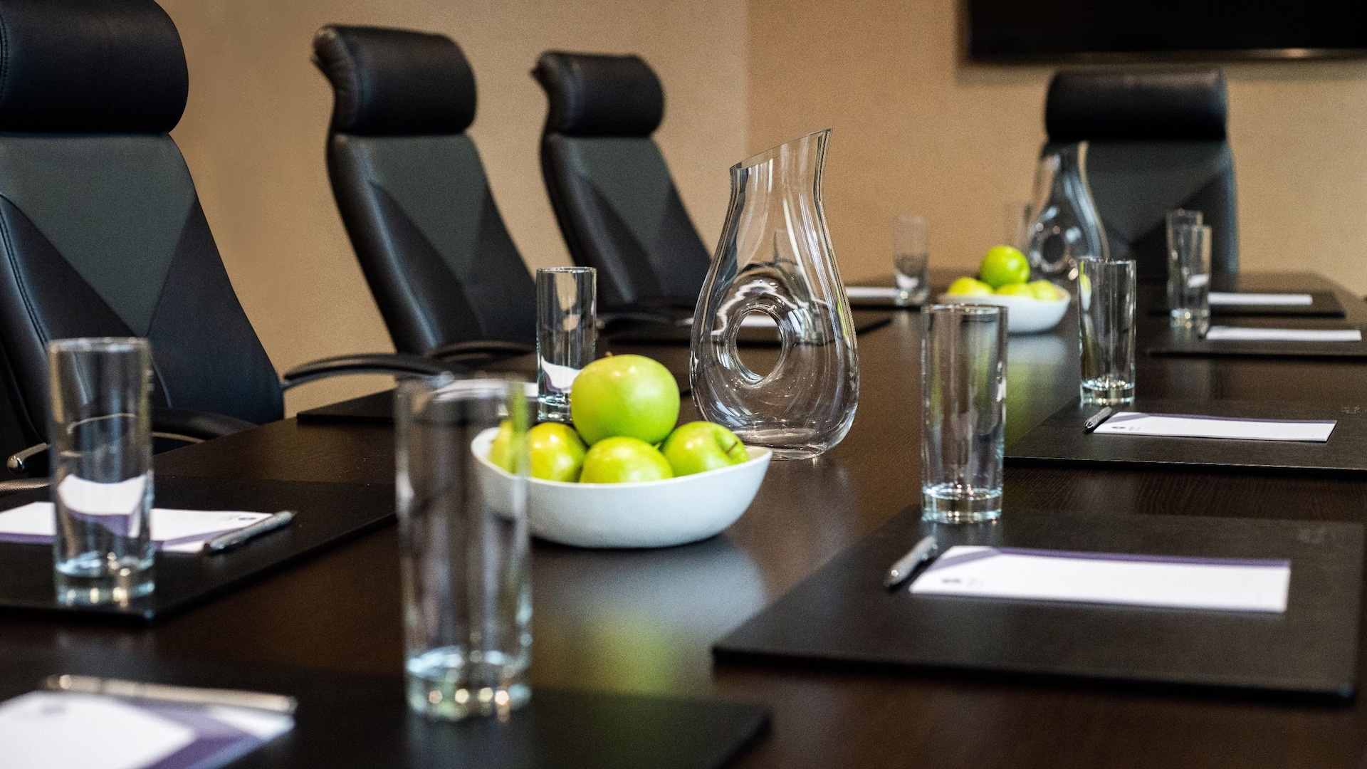 Hyatt Regency Columbus Boardroom Meeting Setup Zoomed In