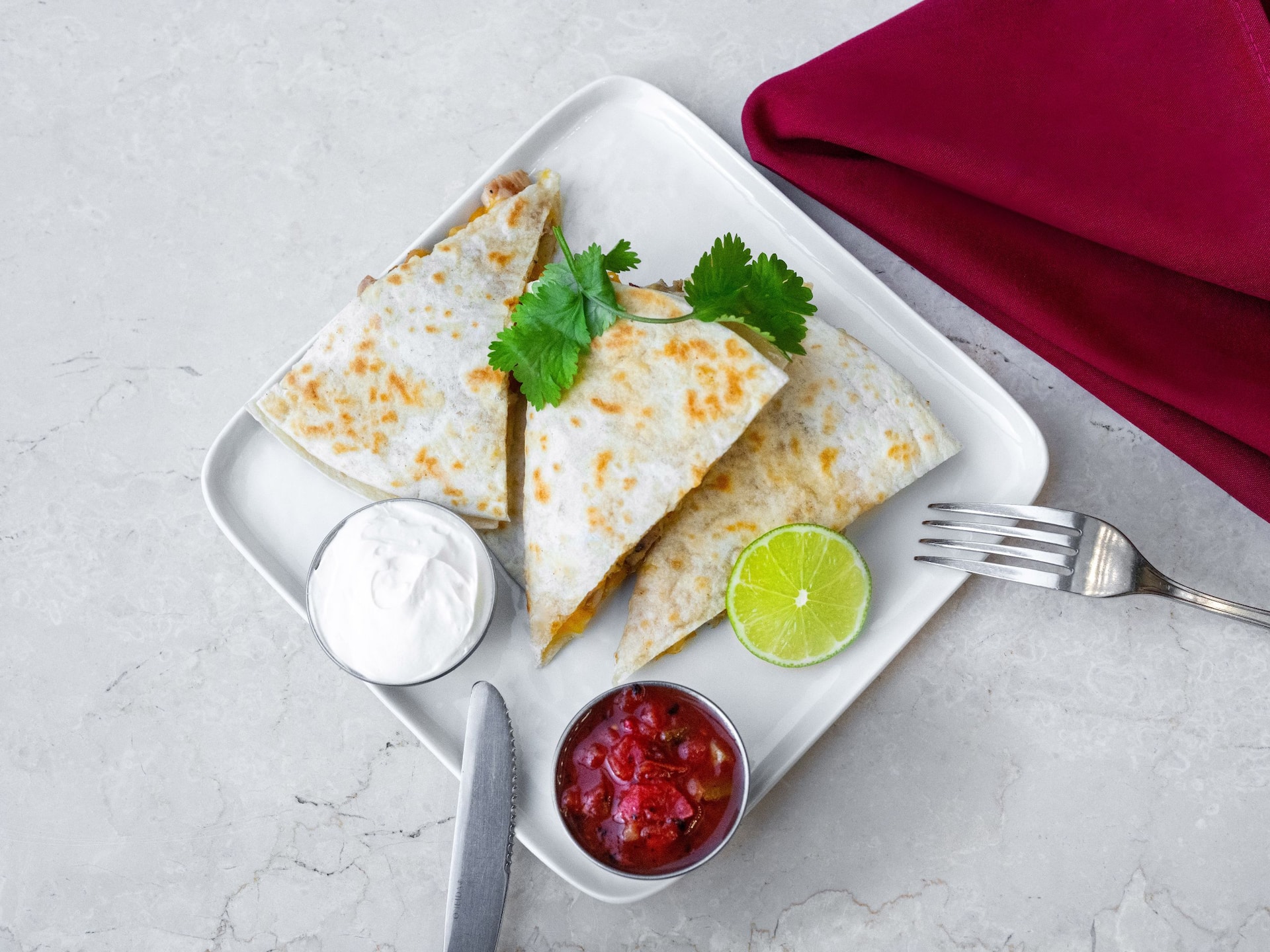 Hyatt Regency Columbus Quesadilla With Lime