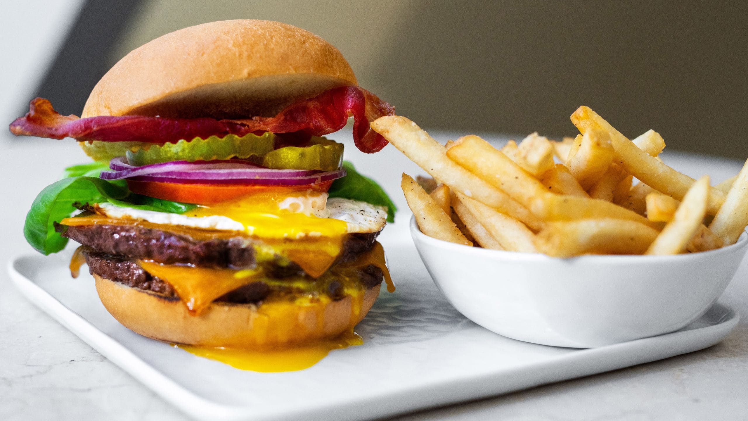 Hyatt Regency Columbus Tall Burger And Fries