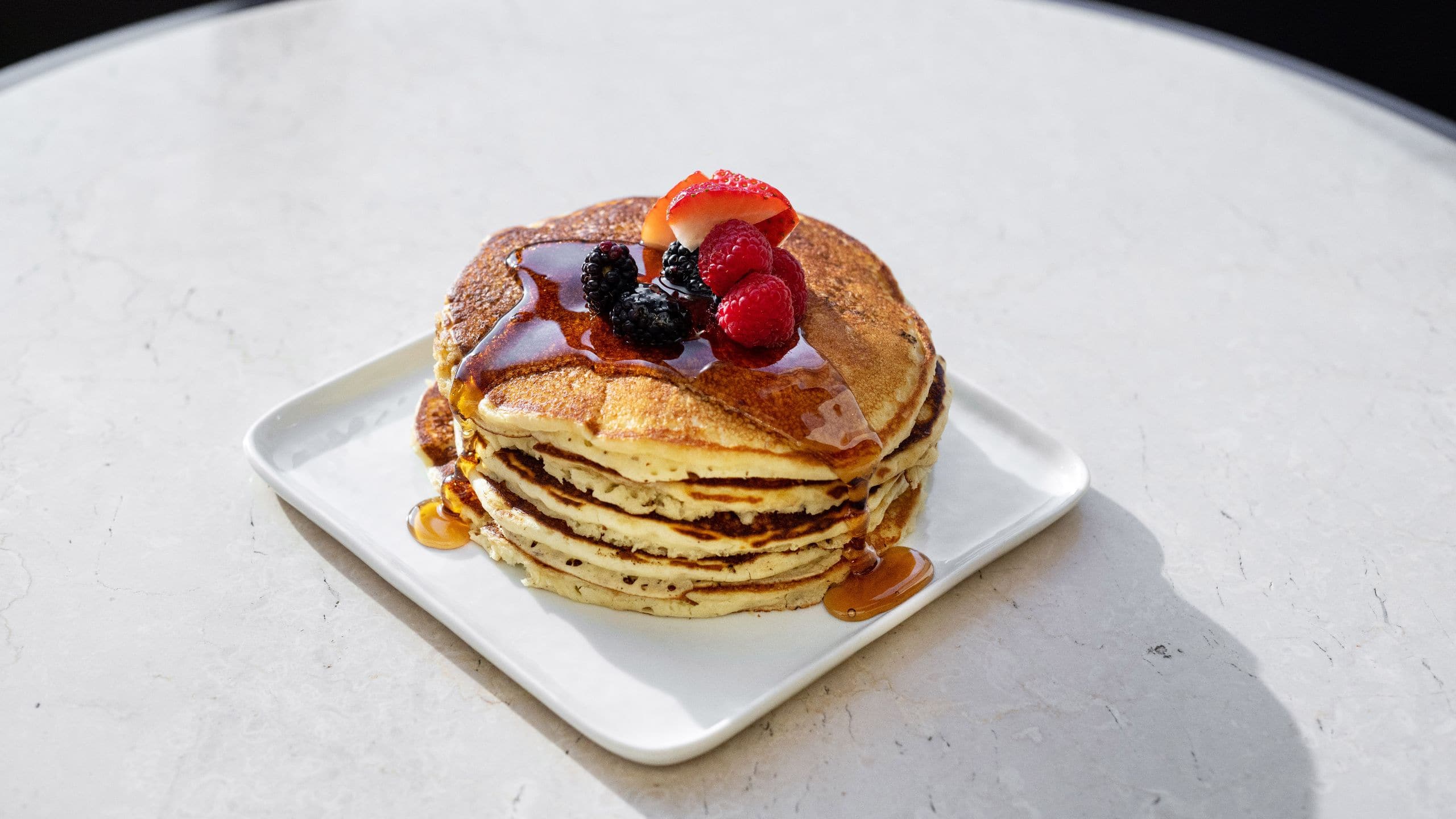 Hyatt Regency Columbus Tall Stack Pancakes Fruit Breakfast