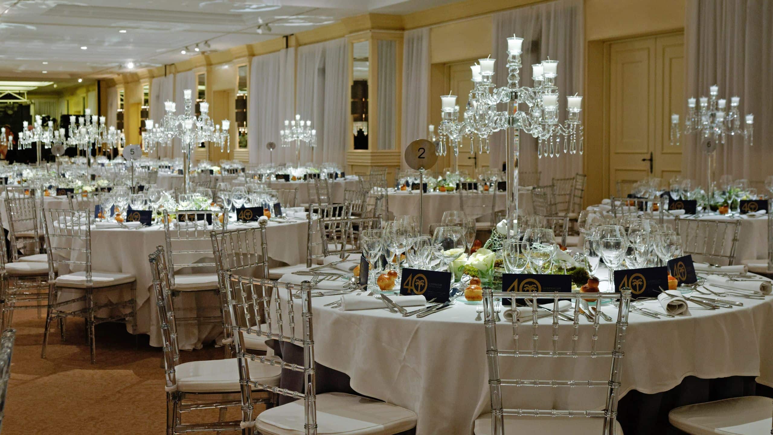 Grand Hyatt La Manga Club Golf & Spa Banquet Round Table Set Up