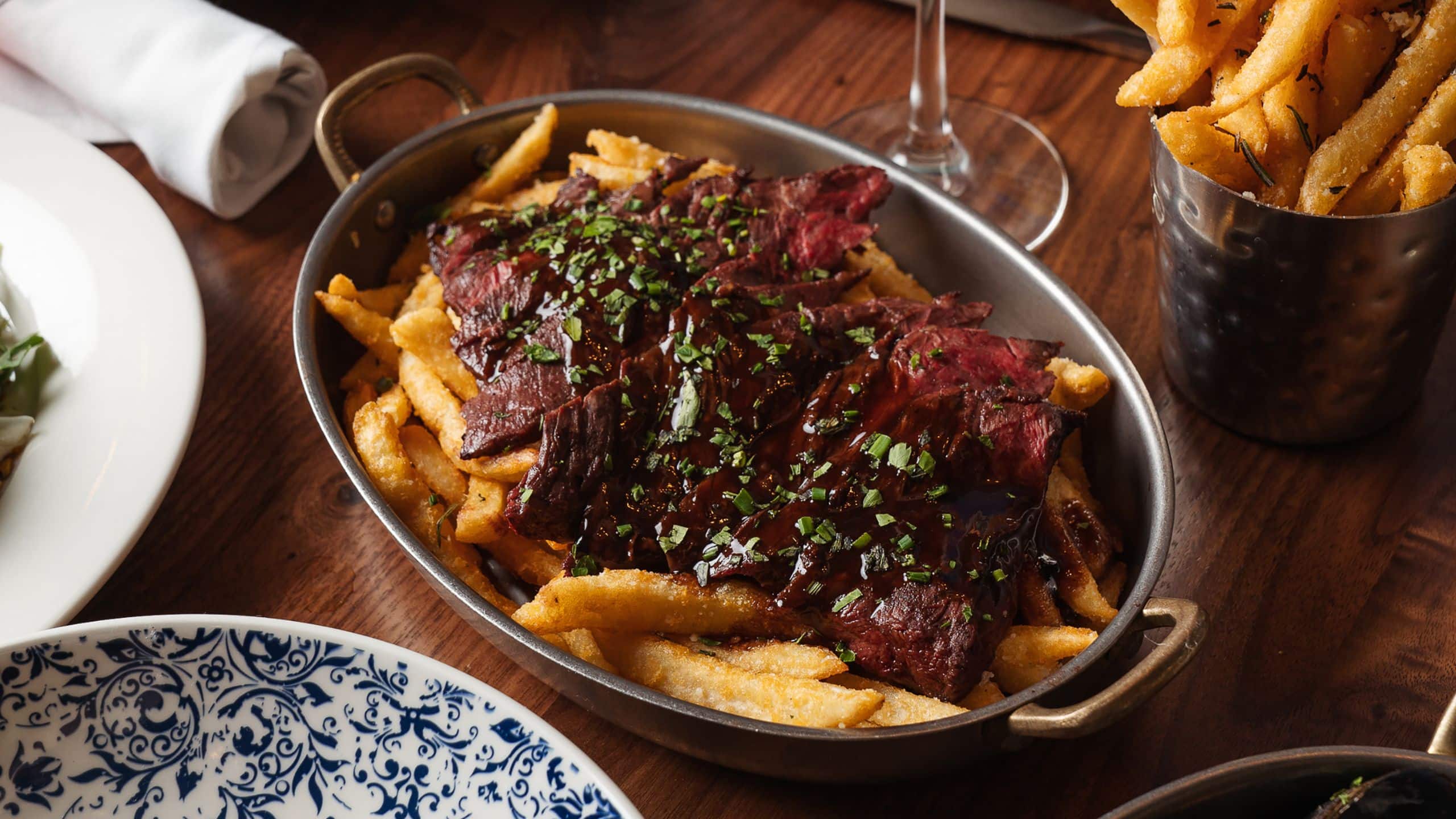 Hyatt Centric The Loop Chicago Bandol Bar Table Steak Frites Layout
