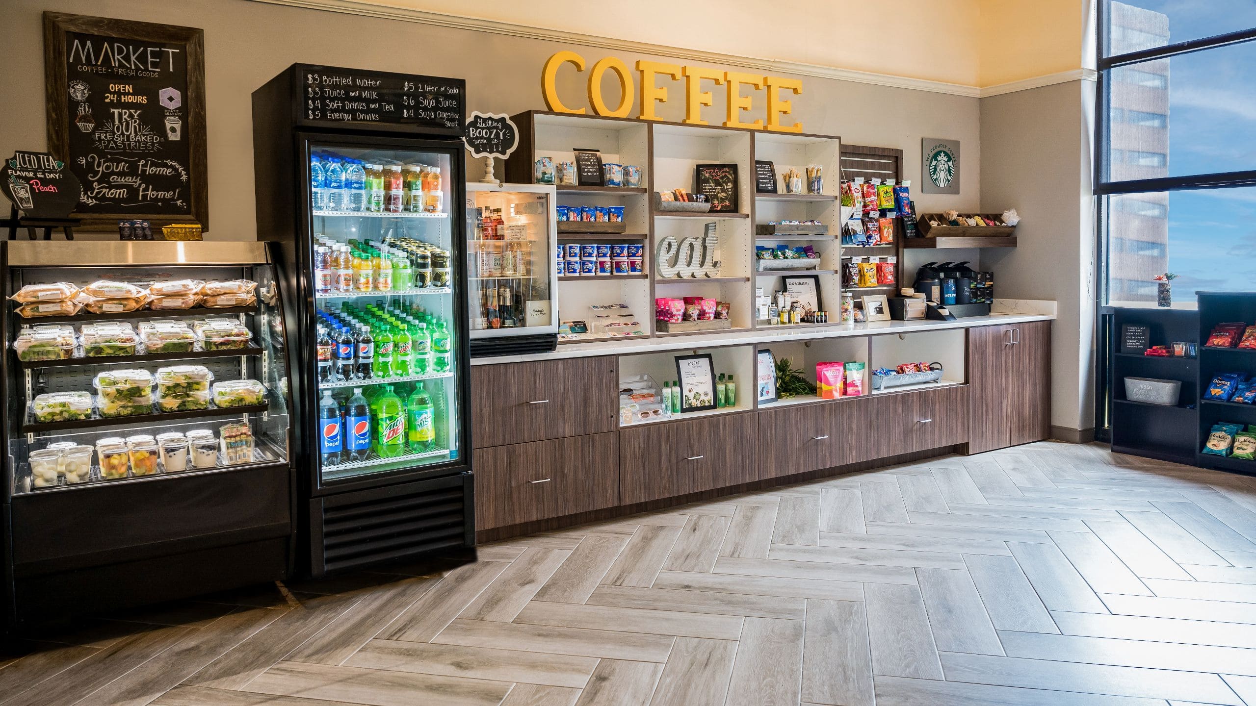 Hyatt Regency Green Bay Market Coffee Counter And Coolers