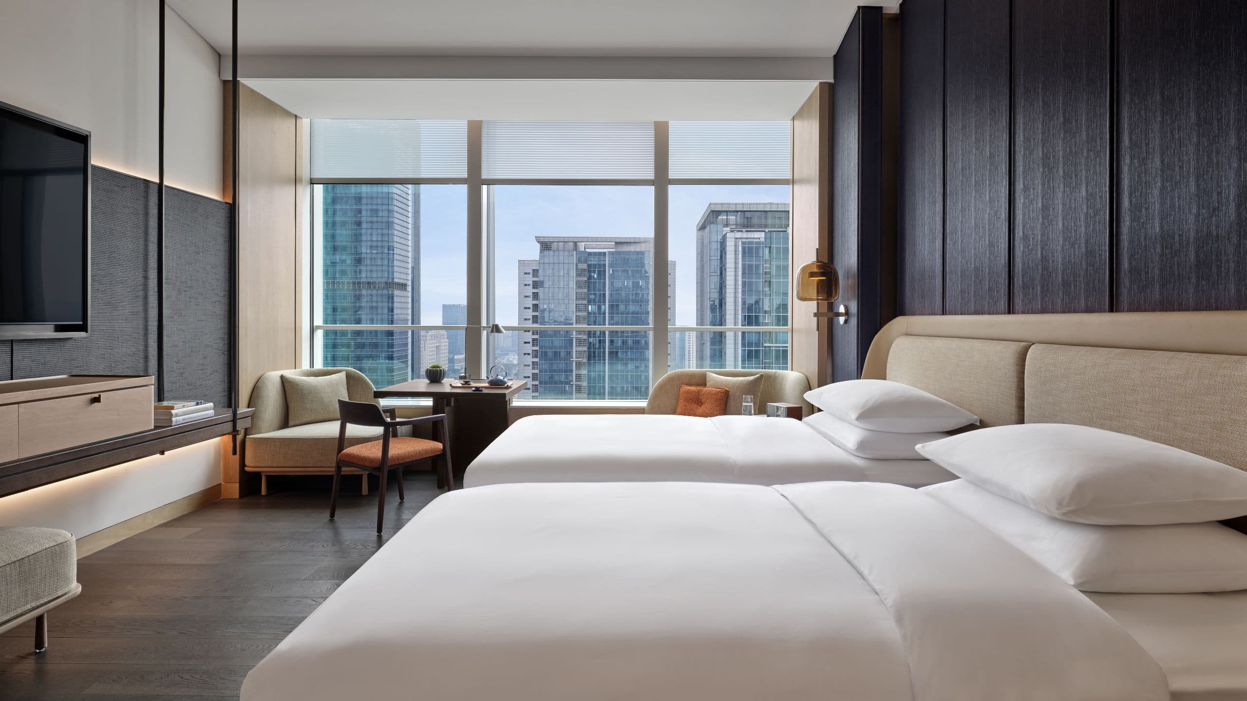 Andaz Nanjing Hexi Two Twin Beds Deluxe Guestroom