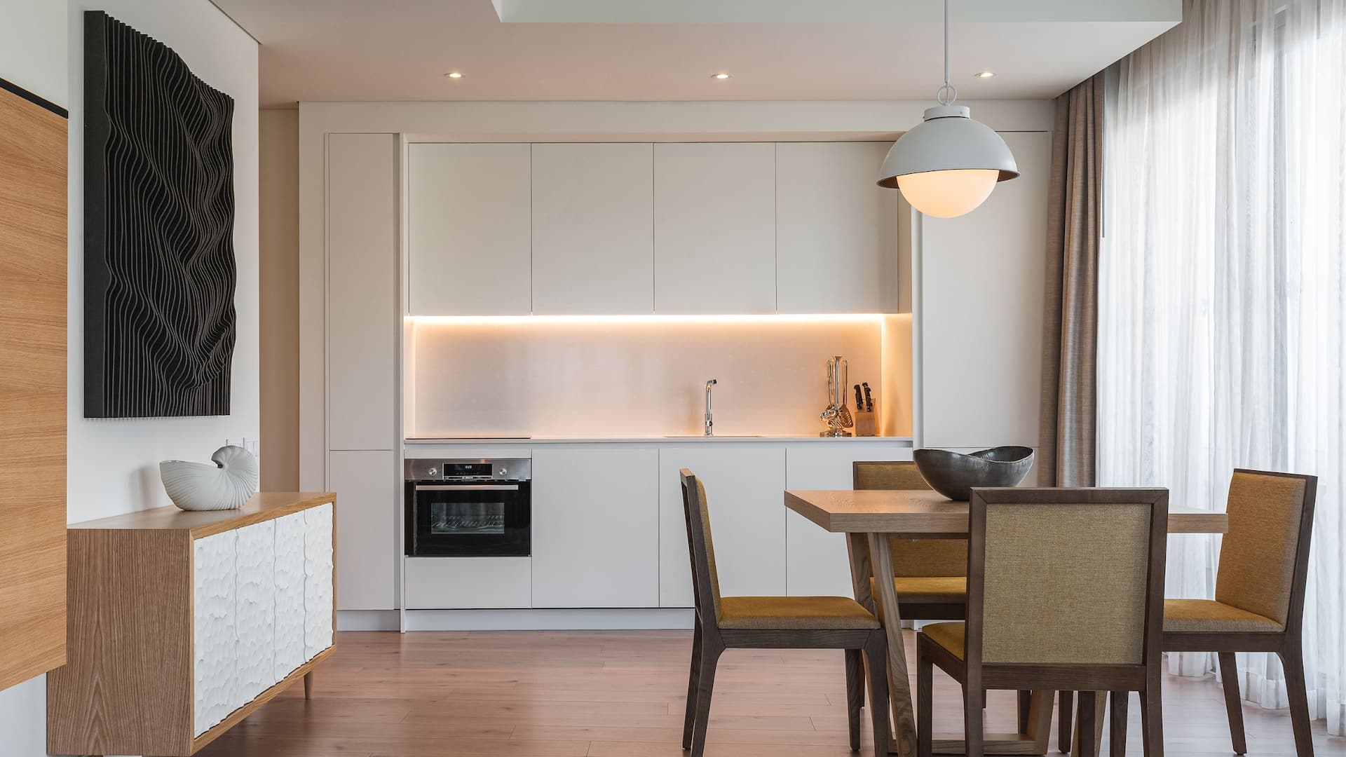 Hyatt Regency Lisbon Deluxe Suite Bridge View Kitchen